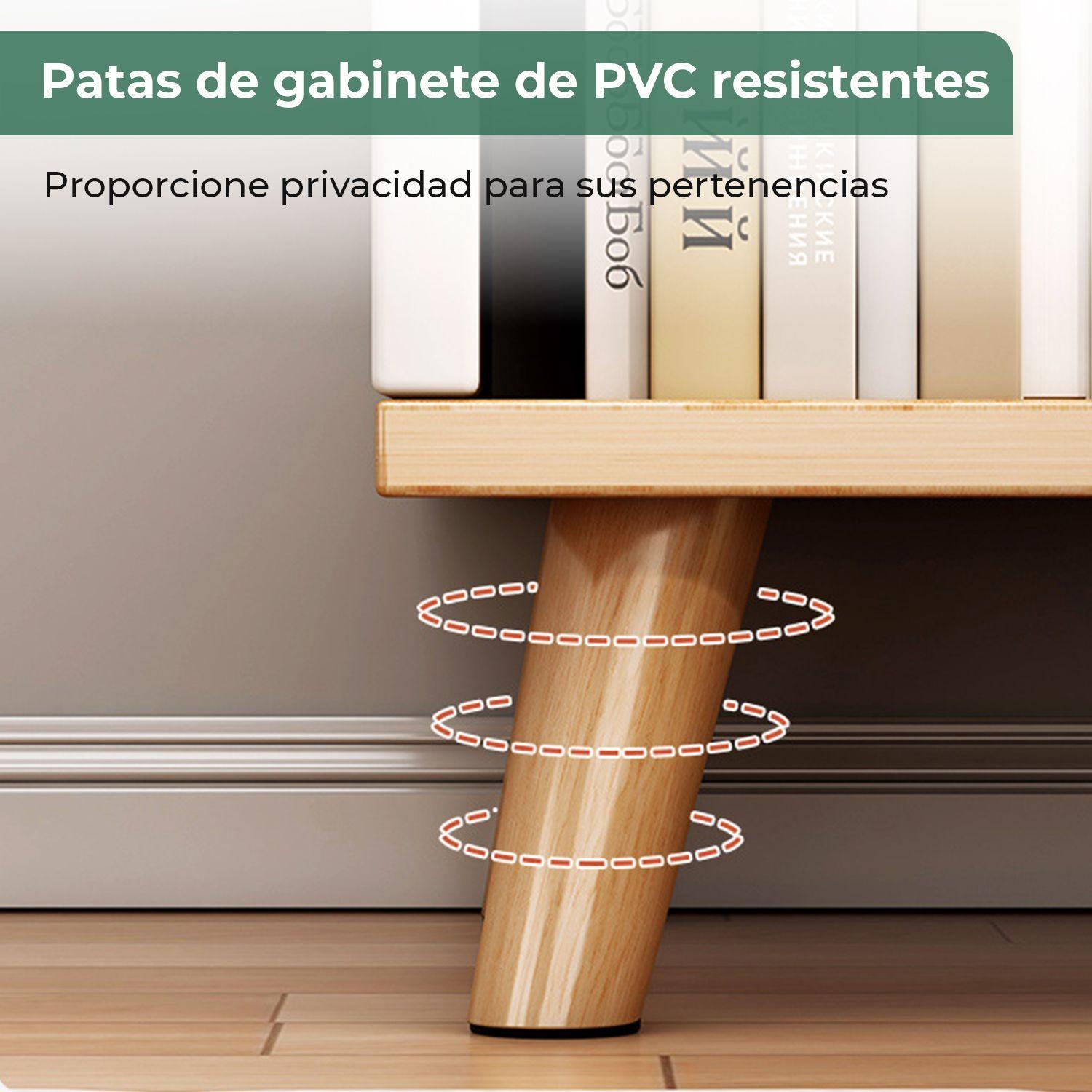 Velador 2 Niveles Con Cajones Color Blanco oak 40x30x53 Cm-5