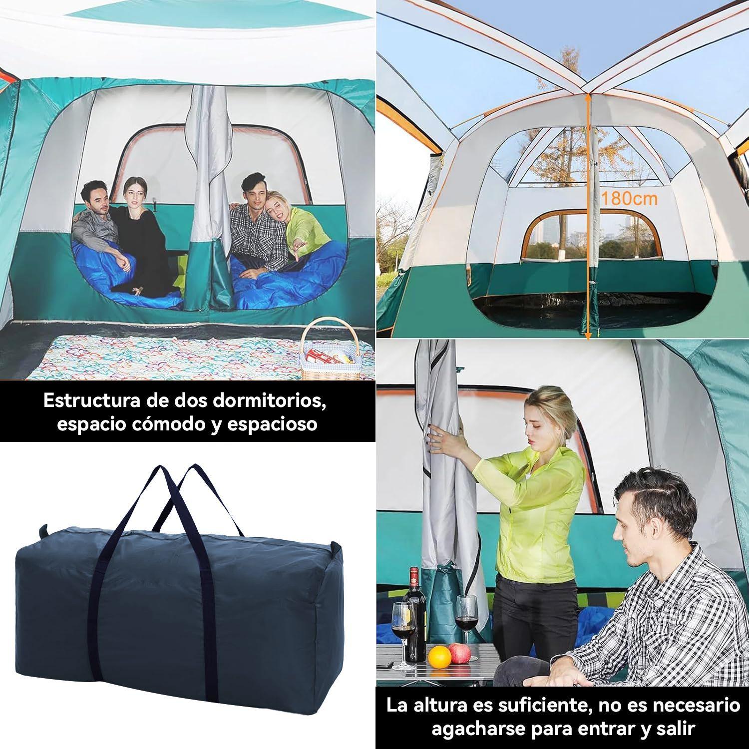 Carpa 10 Personas con Doble Capa Gran Espacio 3 05x4 2x2 1m-4
