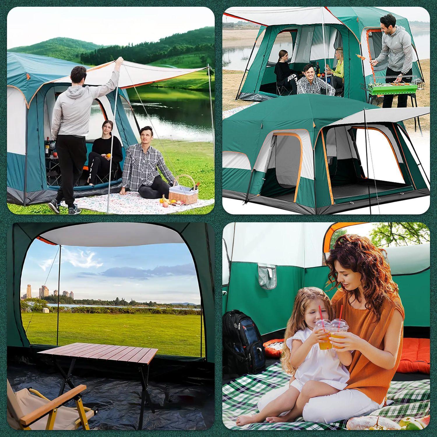 Carpa 10 Personas con Doble Capa Gran Espacio 3 05x4 2x2 1m-5