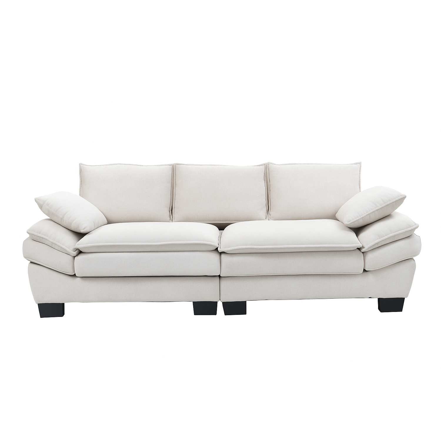 Sofa 3 Cuerpos Mariana en Chenille 225x82x80 cm-0