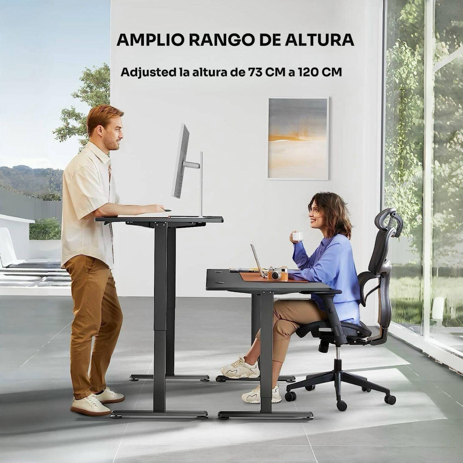 Escritorio Electrico de Altura Regulable 120x60 cm Negro-8
