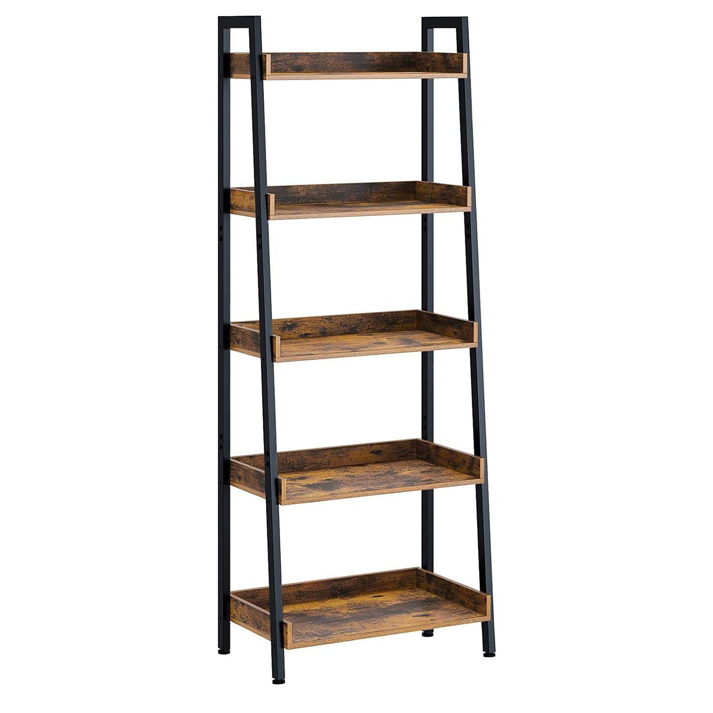 Estante de 5 Niveles 51x35x152 cm Marron rustico-0