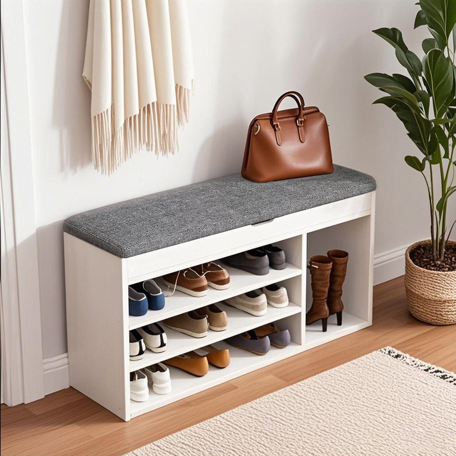 Zapatero Organizador Con Asiento 3 Niveles-7