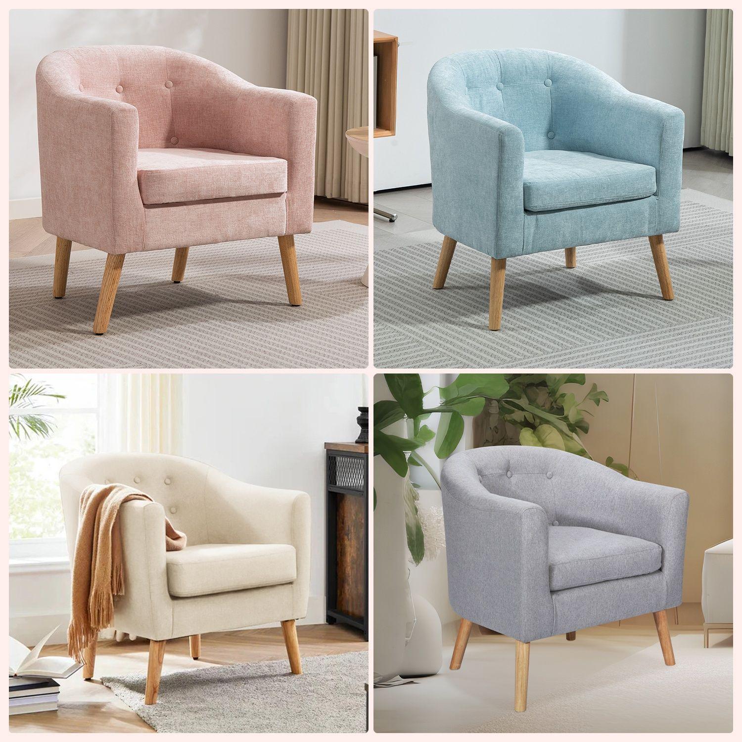 Poltrona 70x60x77CM para Dormitorio Apartamento Oficina-4