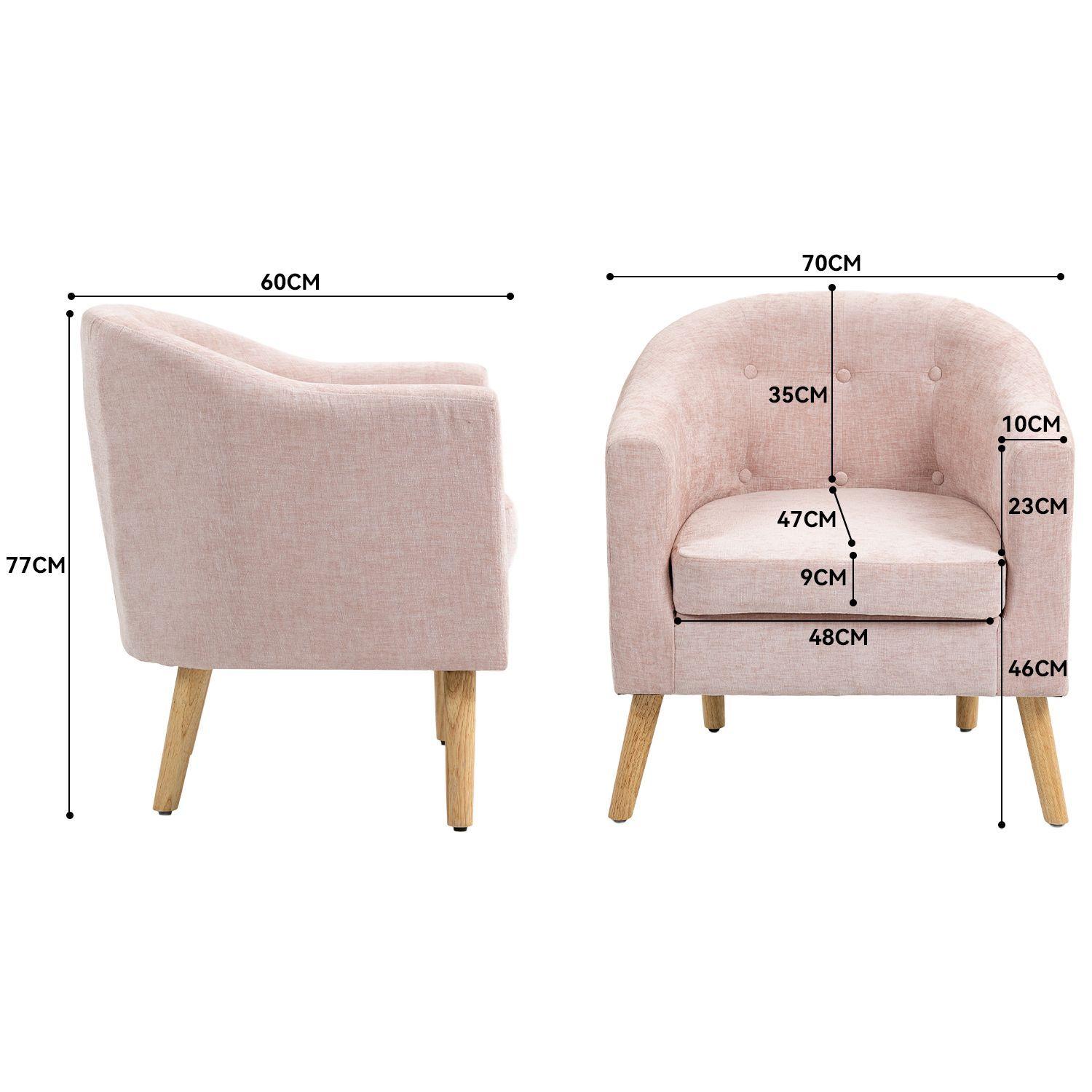 Poltrona 70x60x77CM para Dormitorio Apartamento Oficina-5