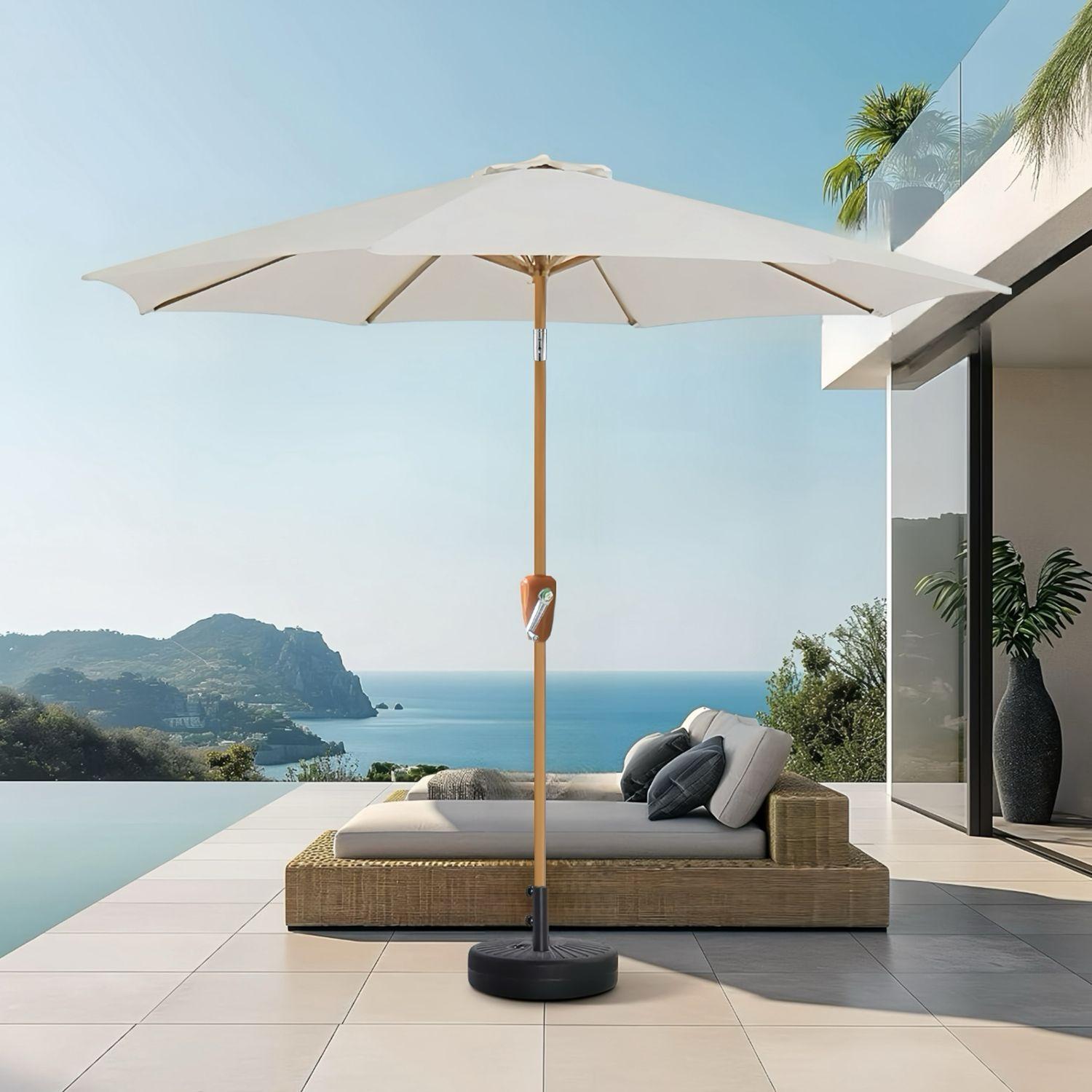 Quitasol con Manivela para Elevaci n UV Impermeable 260cm-3