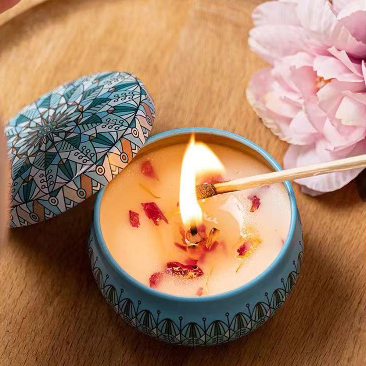 PACK 12 velas con aroma floral Ideal para regalar en clubes hoteles y restaurantes-2