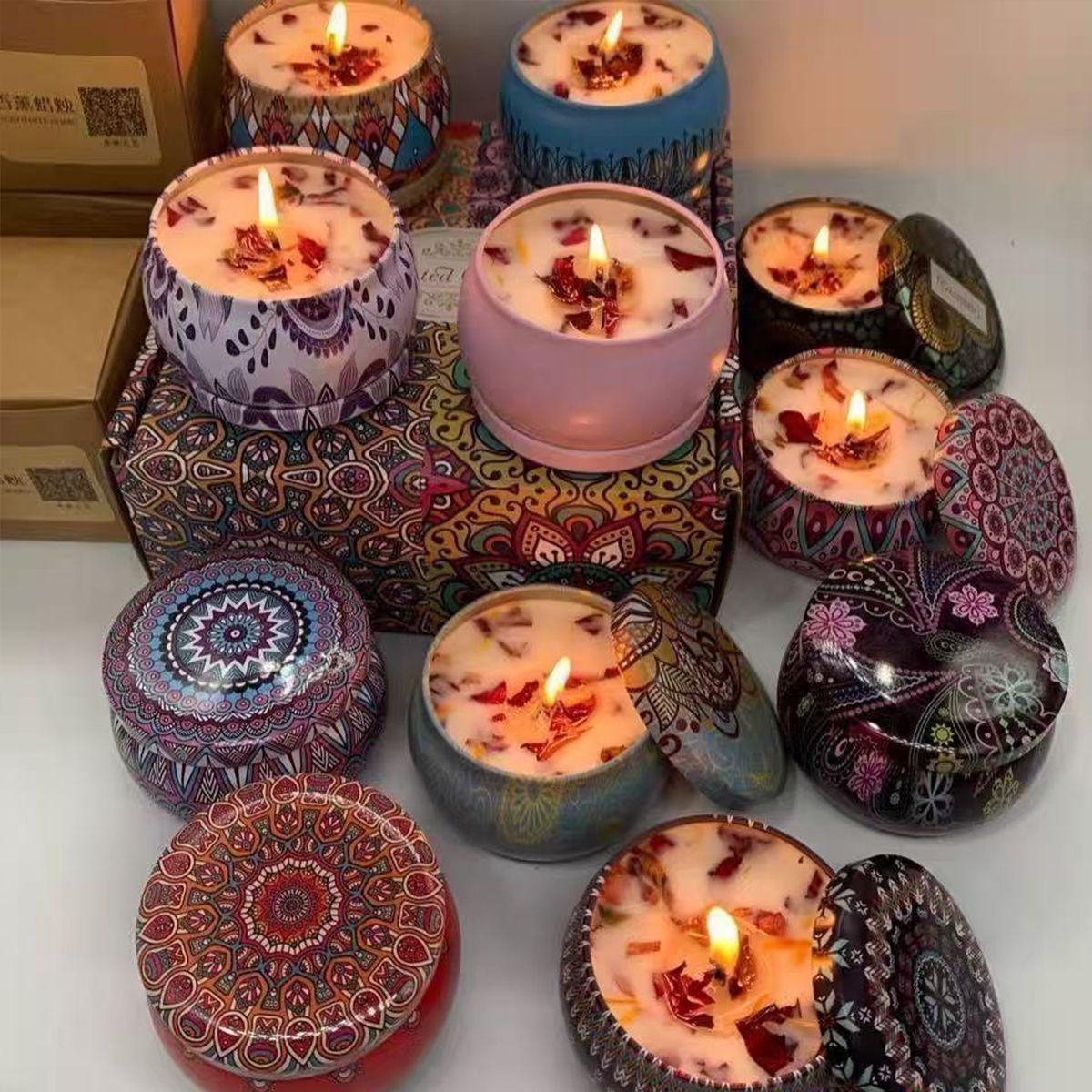 PACK 12 velas con aroma floral Ideal para regalar en clubes hoteles y restaurantes-7