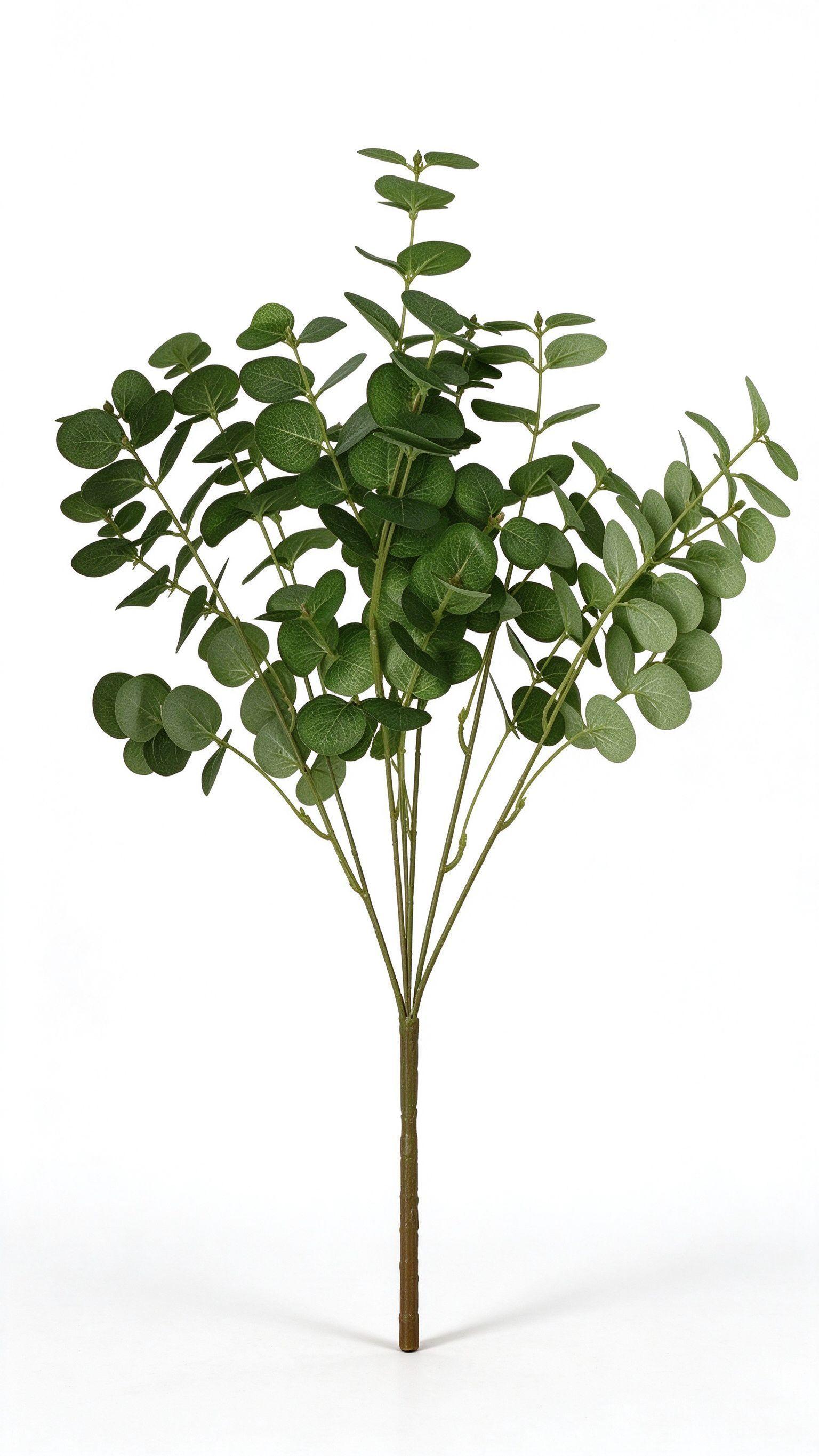 Pack 6 ramas artificiales de eucalipto planta decorativa realista-1
