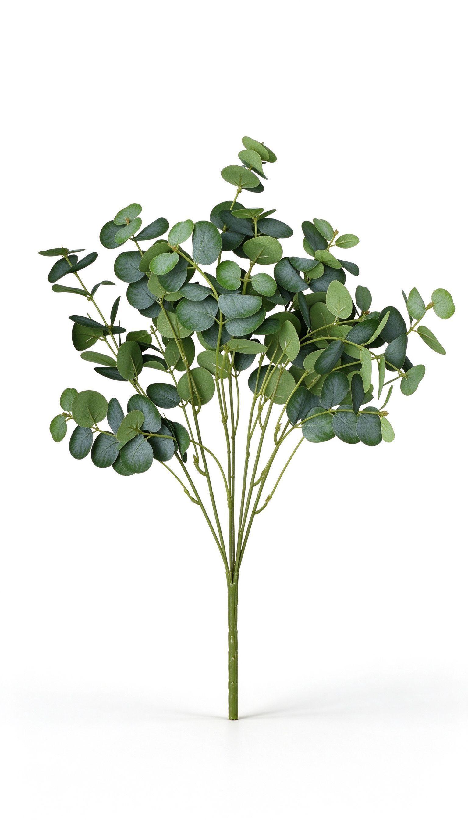 Pack 6 Ramas Artificiales de Eucalipto Planta Decorativa Realista para Dormitorio y Oficina-1