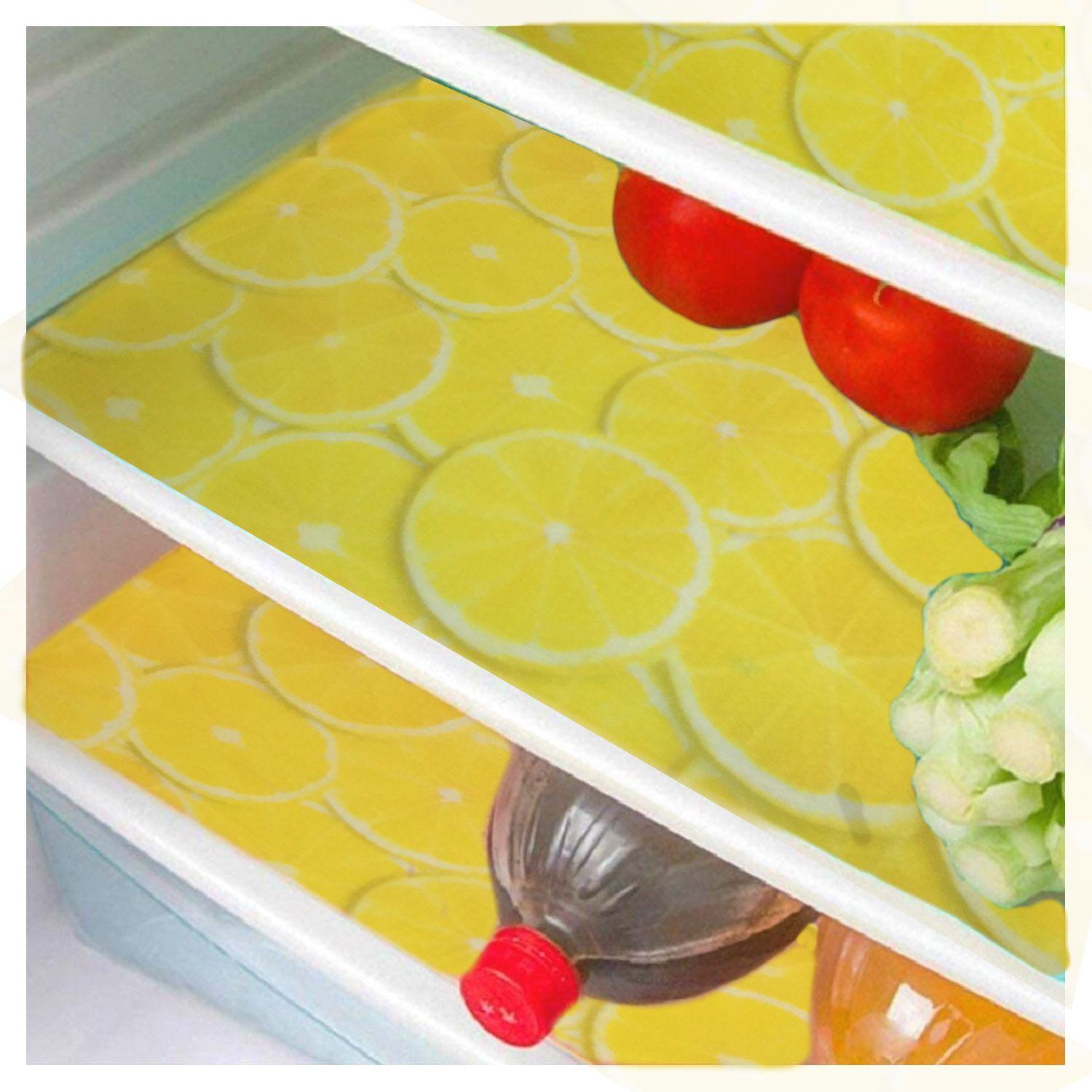 Pack Revestimiento Vinílico Protector para Refrigerador Amarillo y Malla Blanca-2