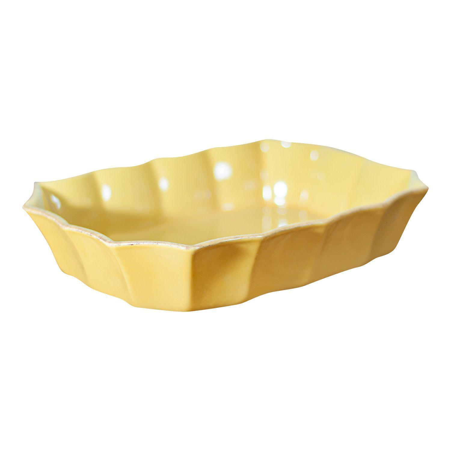 Fuente de Ceramica p/horno tipo Gres P350 - Mostaza-0
