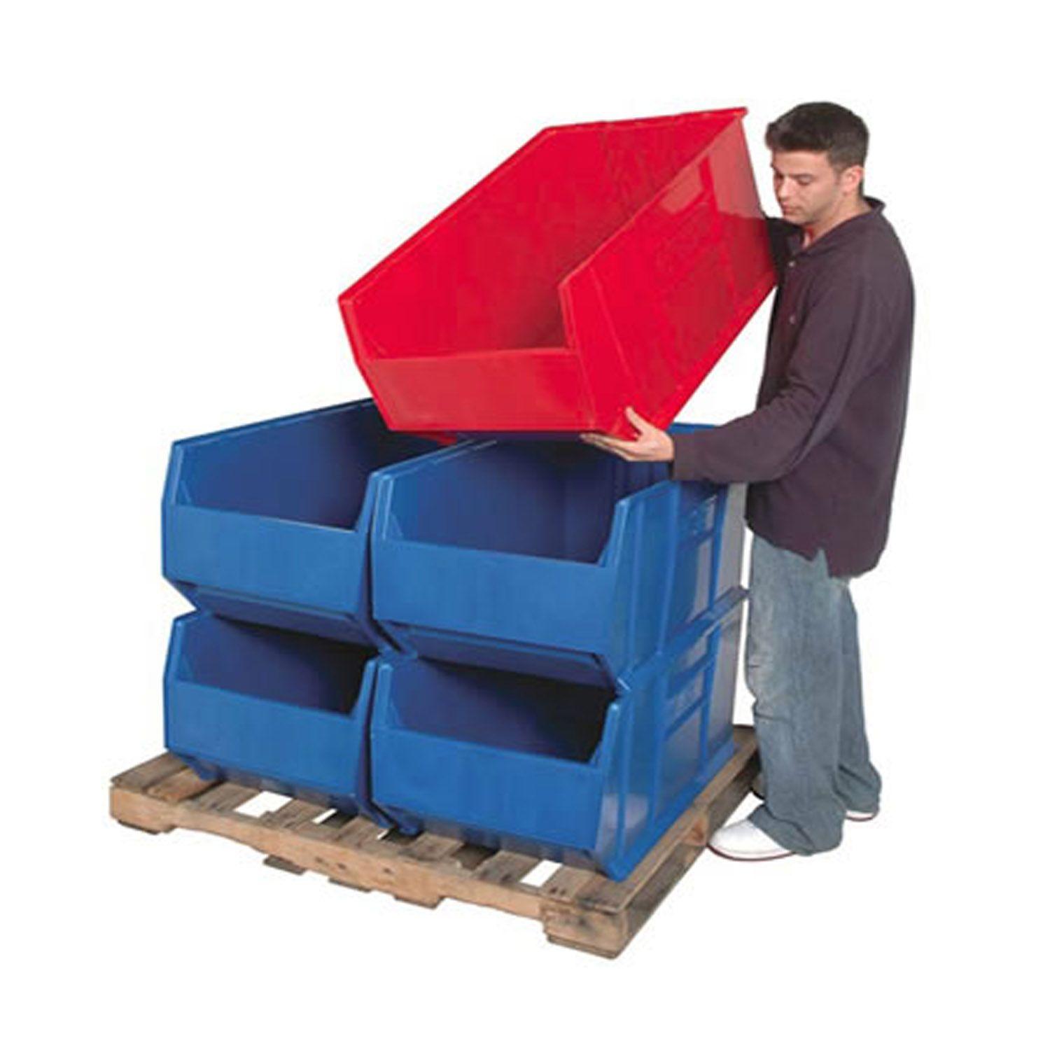 Caja Organizadora Qus955 Apilable 60 6x46 3x30 4cm Azul-3