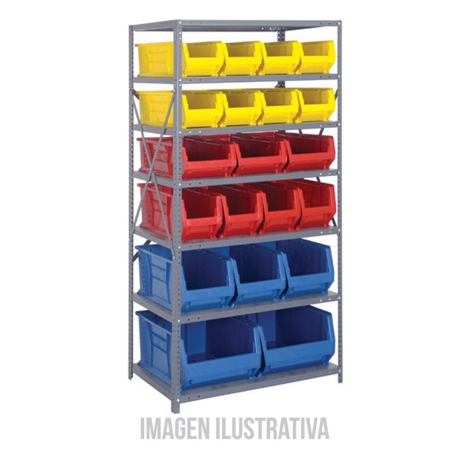 Caja Organizadora Qus955 Apilable 60 6x46 3x30 4cm Azul-5