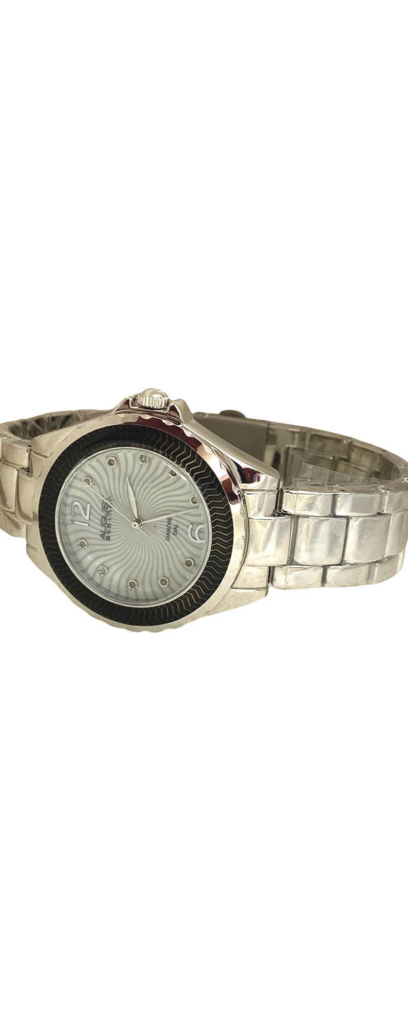 Reloj Análogo August Steiner Mov Suizo Plateado-6