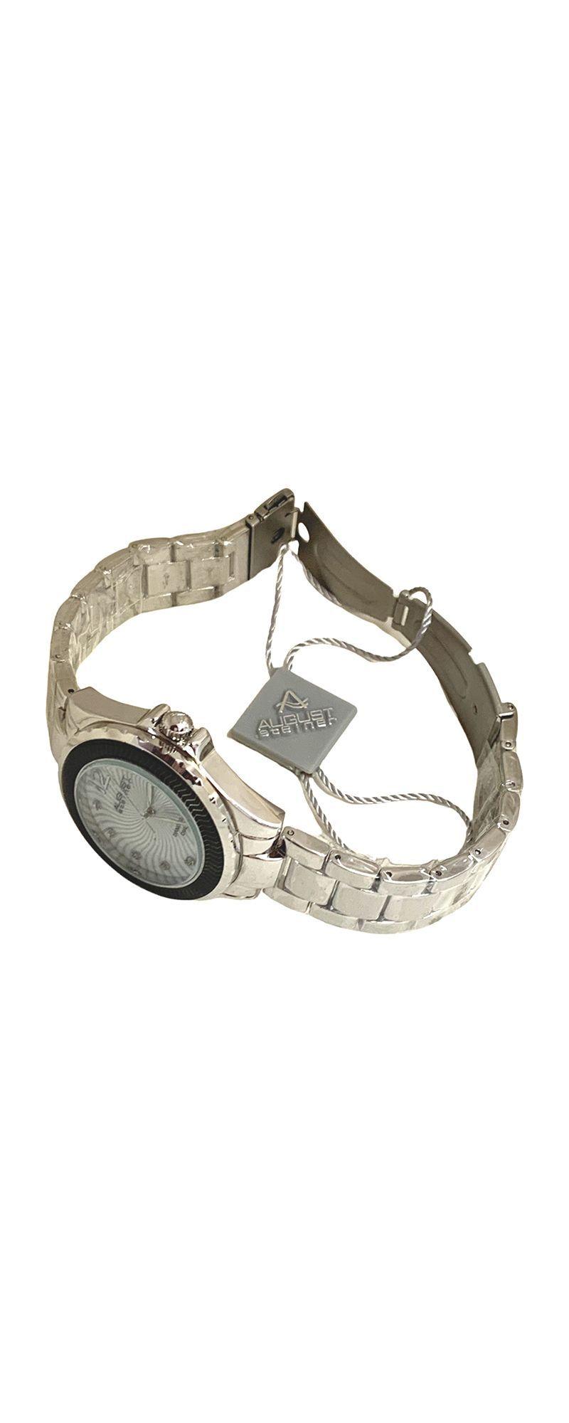 Reloj Análogo August Steiner Mov Suizo Plateado-4