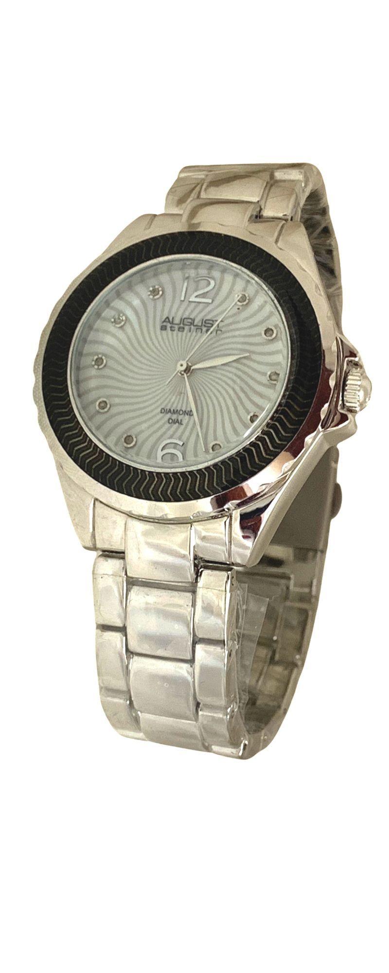 Reloj Análogo August Steiner Mov Suizo Plateado-0