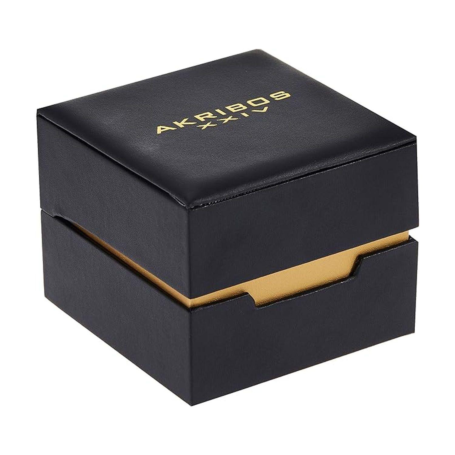 Reloj Análogo Akribos para Mujer, dorado, esfera Nacar-4