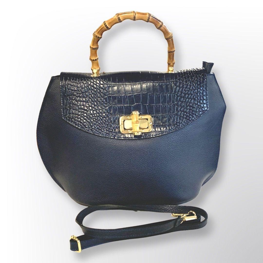 Cartera  Azul   100% cuero-  Mod:   BSM-MGS-201-3