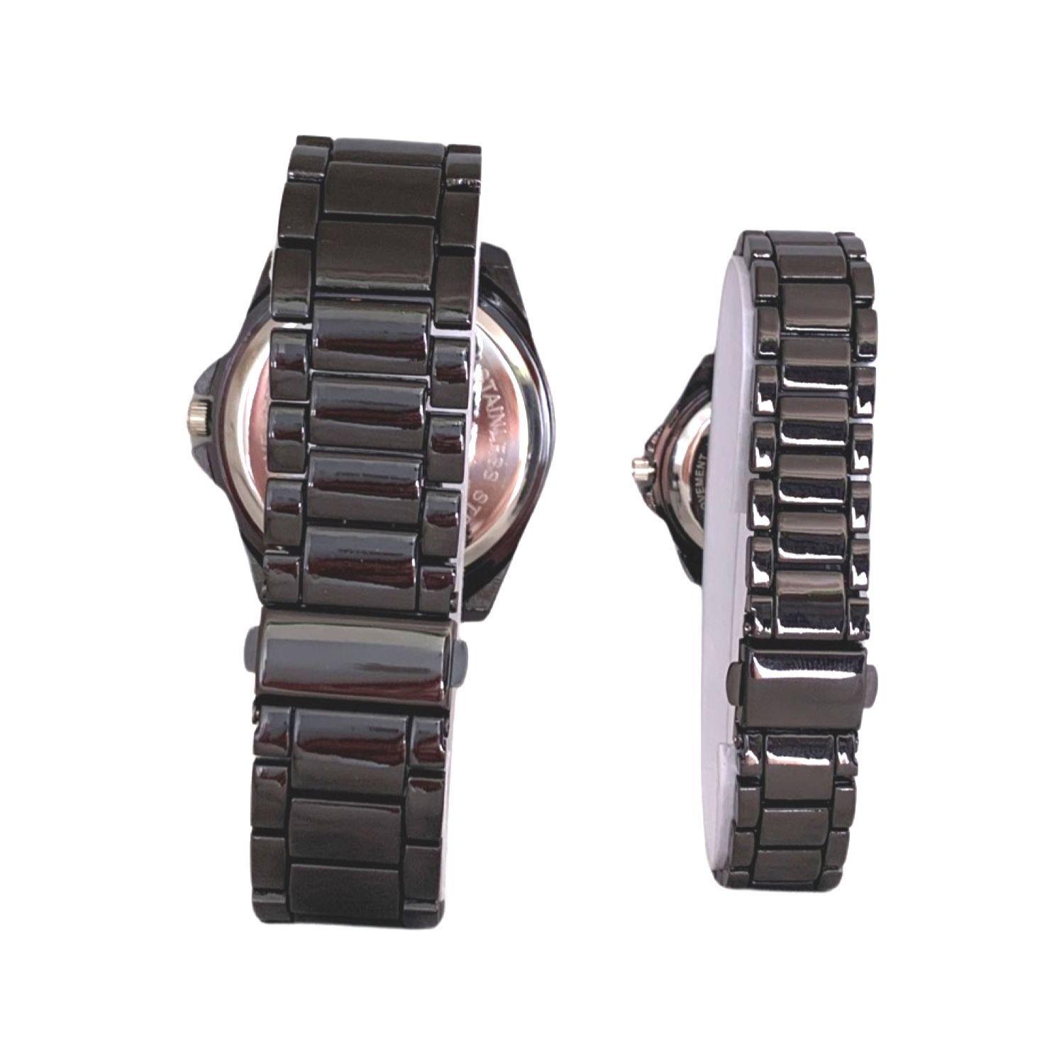 Set par de relojes Luis Cardini Mod 2278-NE-1