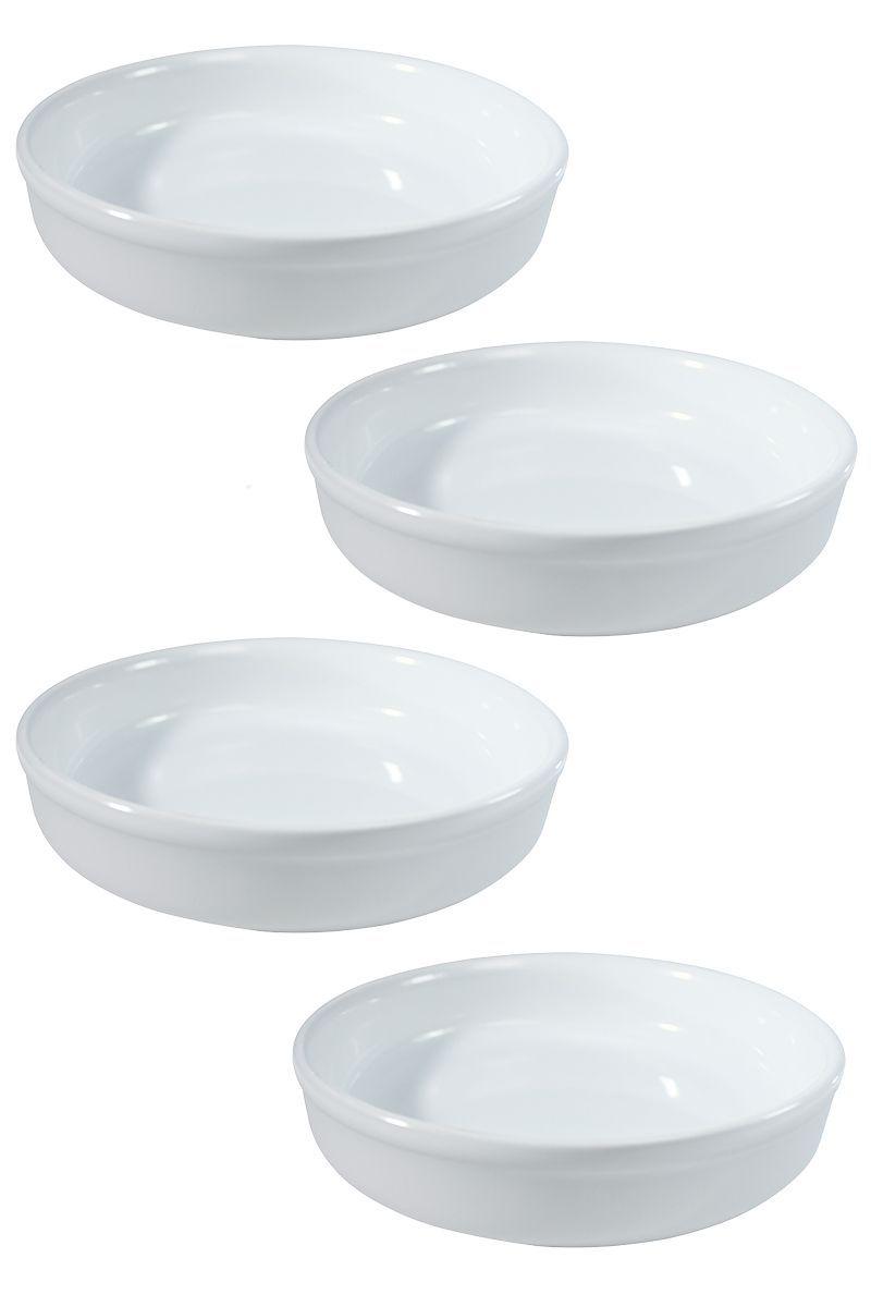 Pack 4 Fuentes de Cerámica p/horno tipo Gres-P-0322-BLM-2