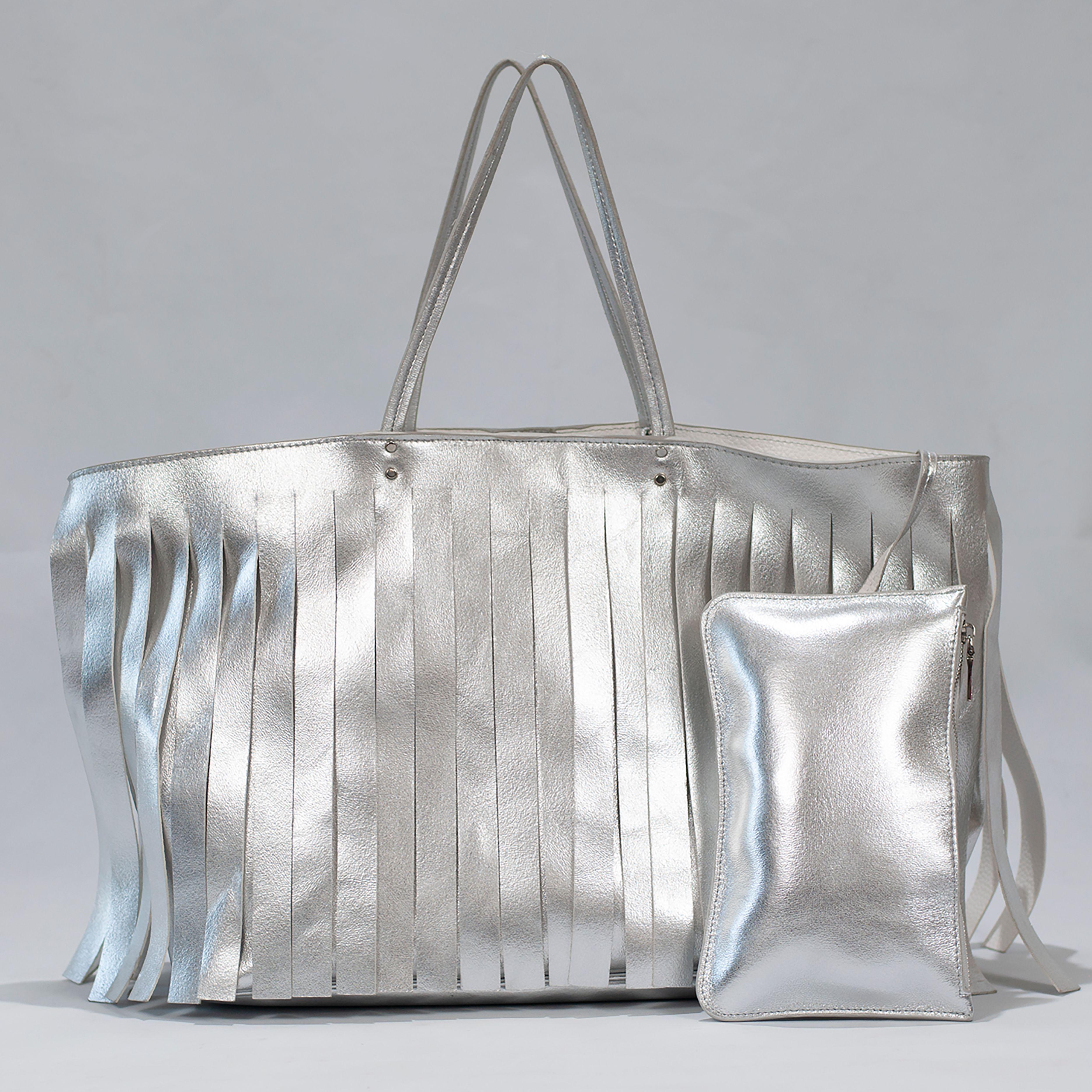 Cartera Steve Madden Plateada-2