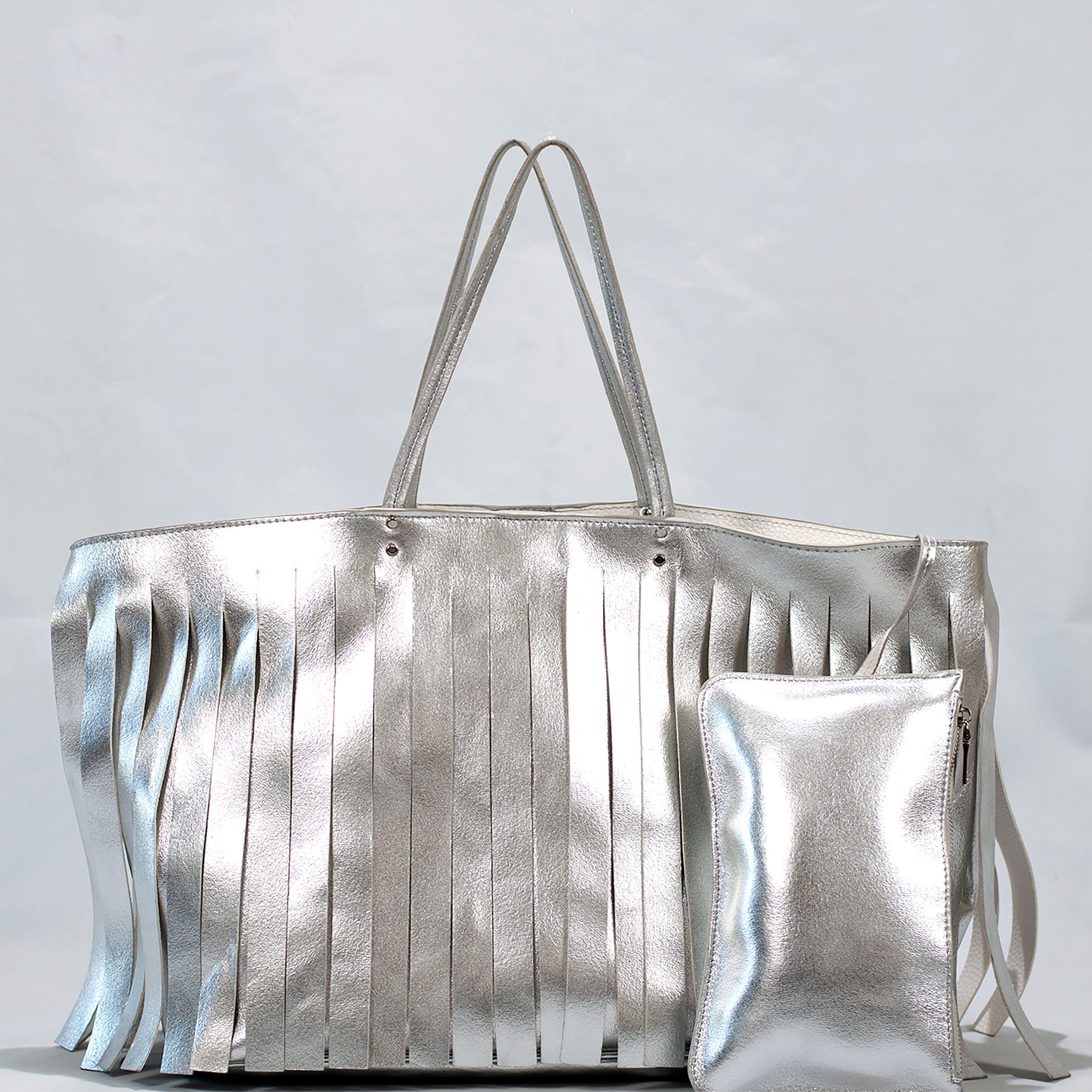 Cartera Steve Madden Plateada-5