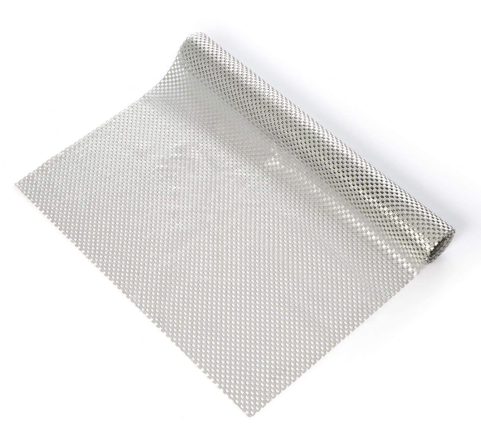 Pack Rollo Papel Vinílico Adhesivo 45x182cm Plateado y Rollo Malla Antideslizante Plateada 45x121cm-4