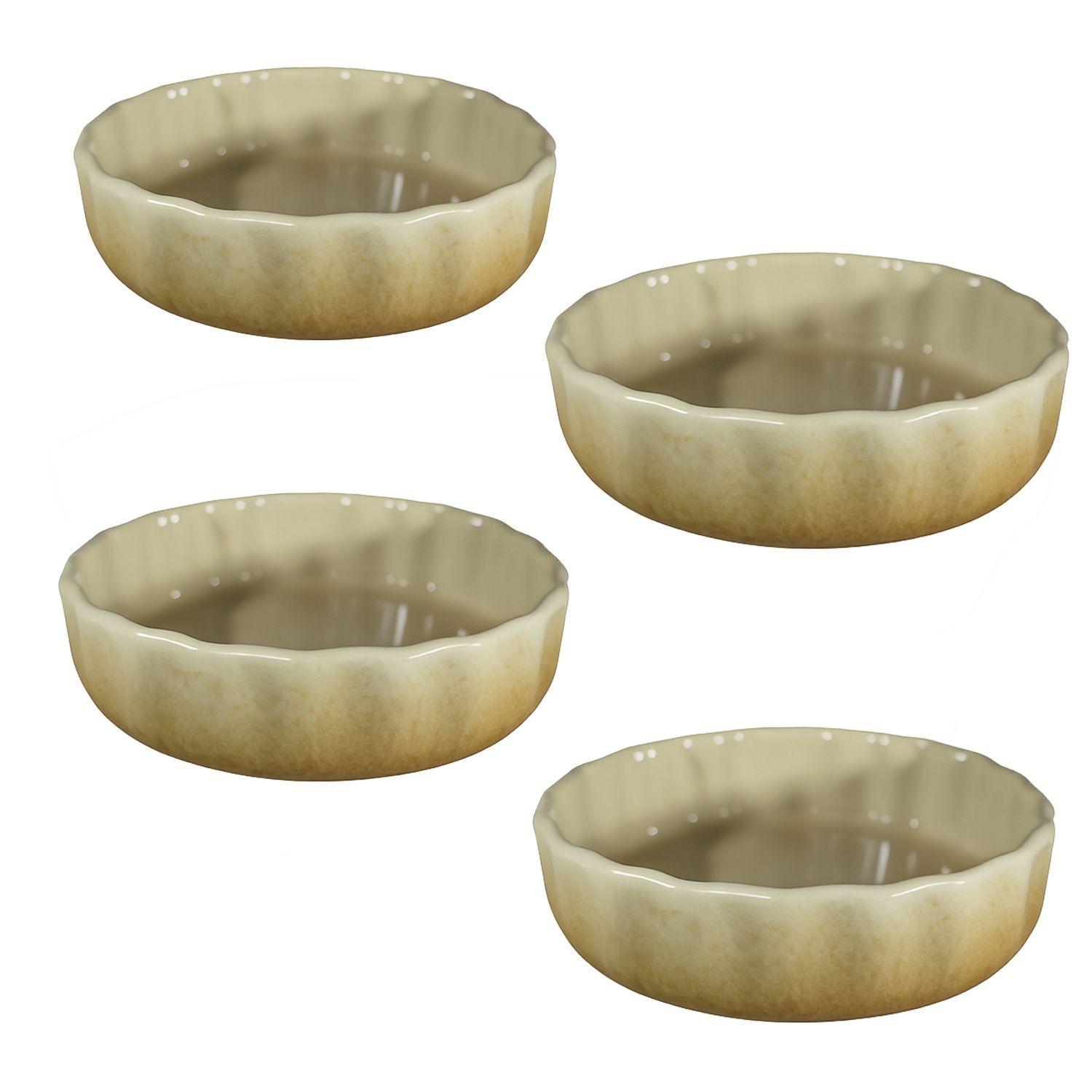 Pack 4 Fuentes de Cerámica p/horno tipo Gres-P-1130-BE-3