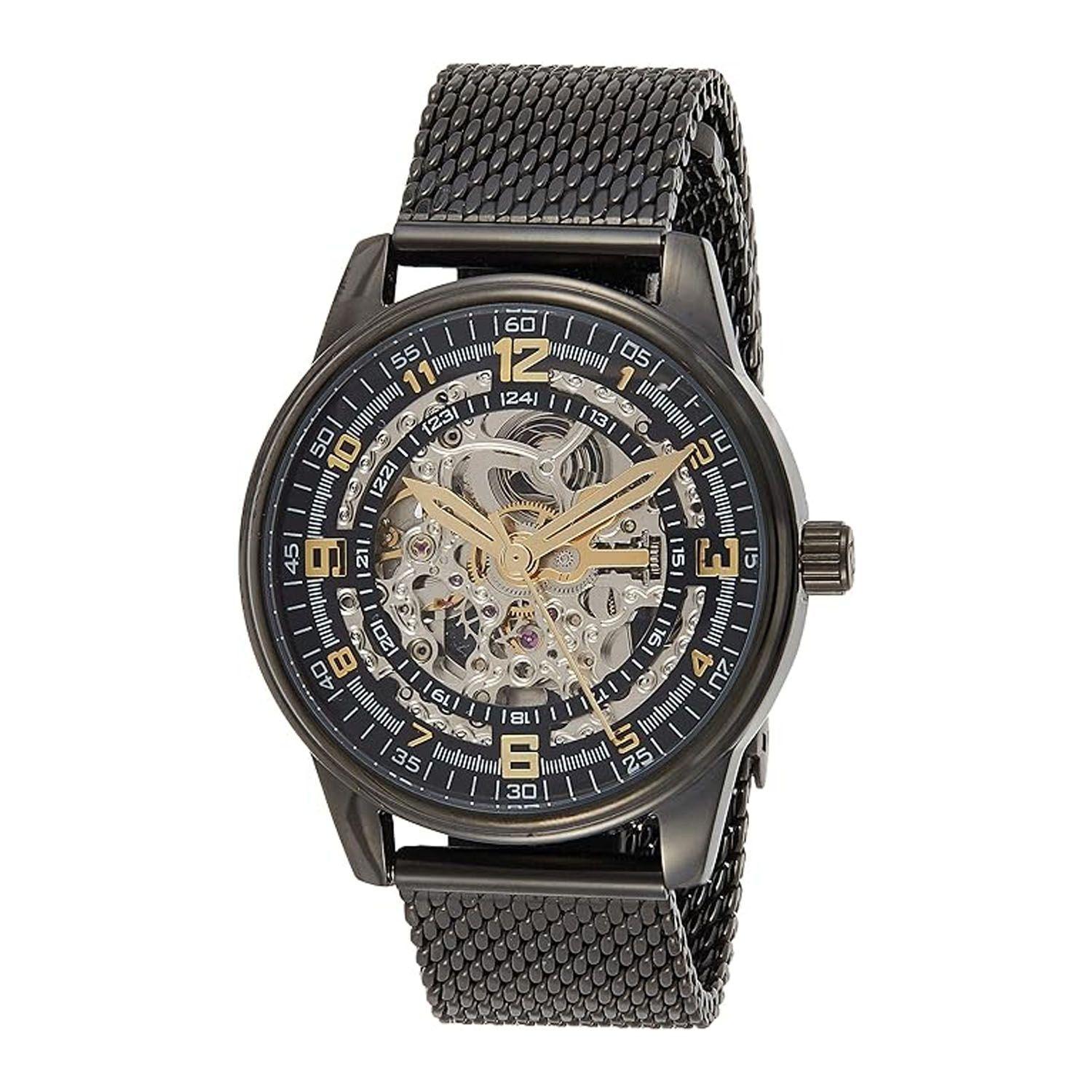 Reloj Akribos Skeleton para Hombre color Negro-0