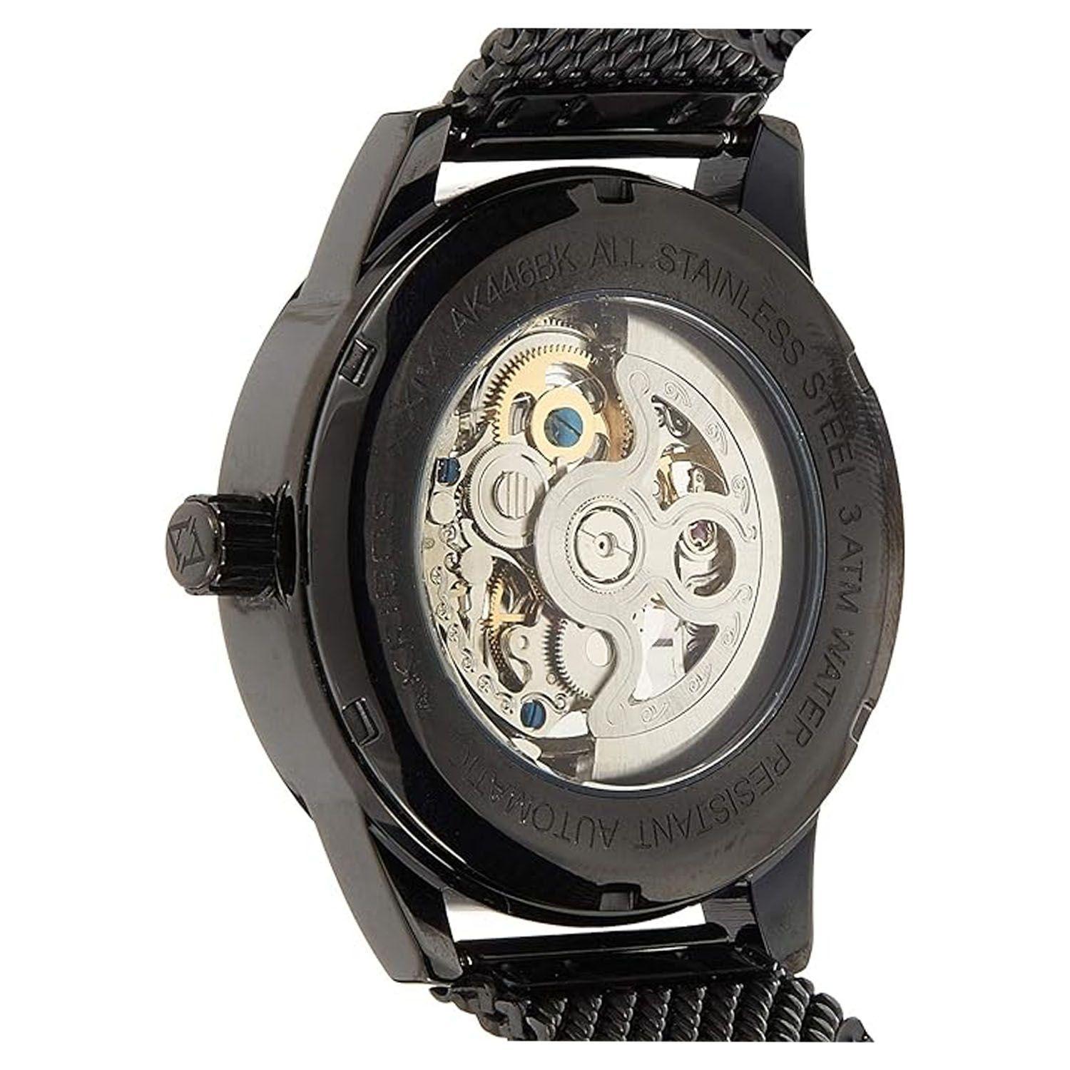 Reloj Akribos Skeleton para Hombre color Negro-2