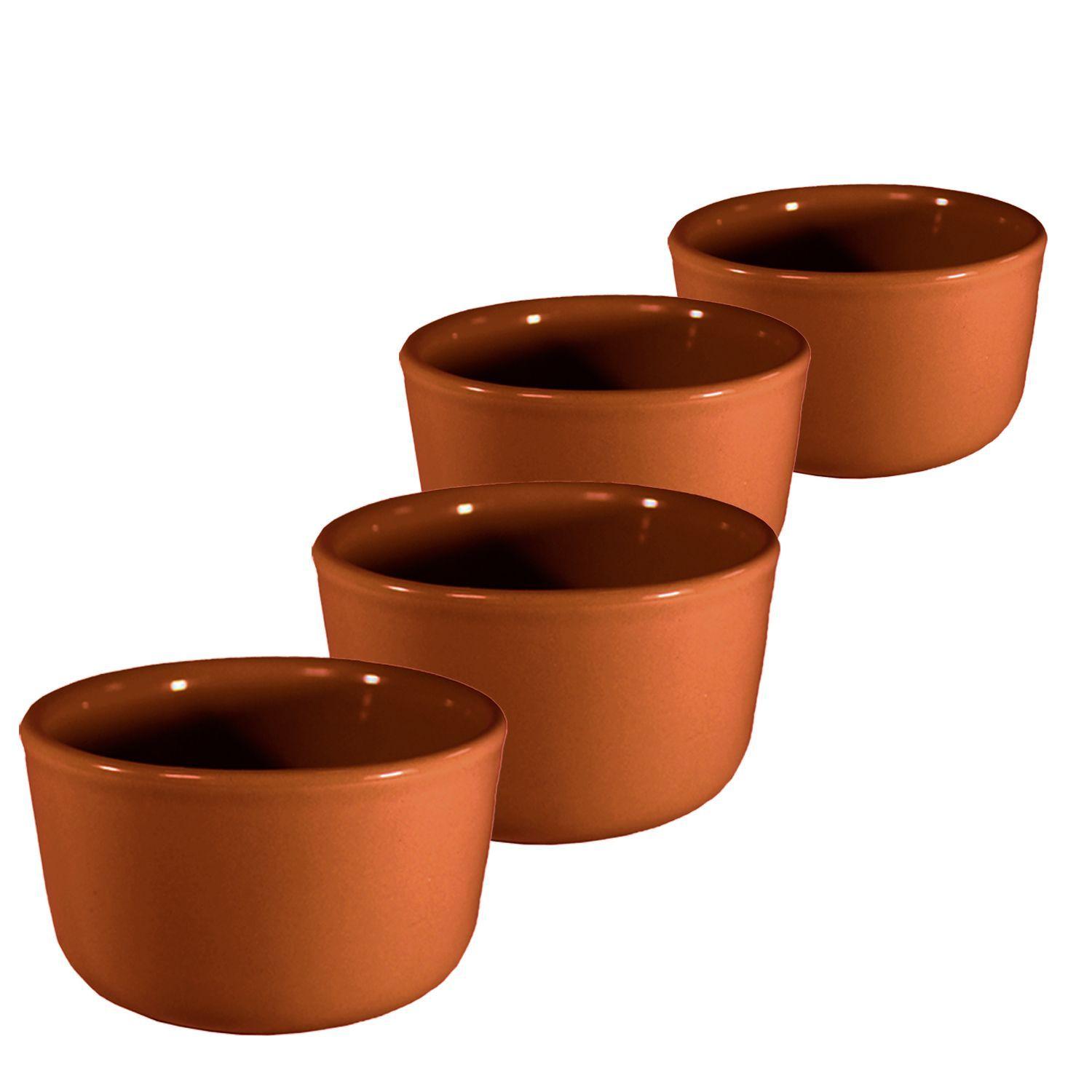 Pack 4 Fuentes de Cerámica p/horno tipo Gres-R-0375-CH-2
