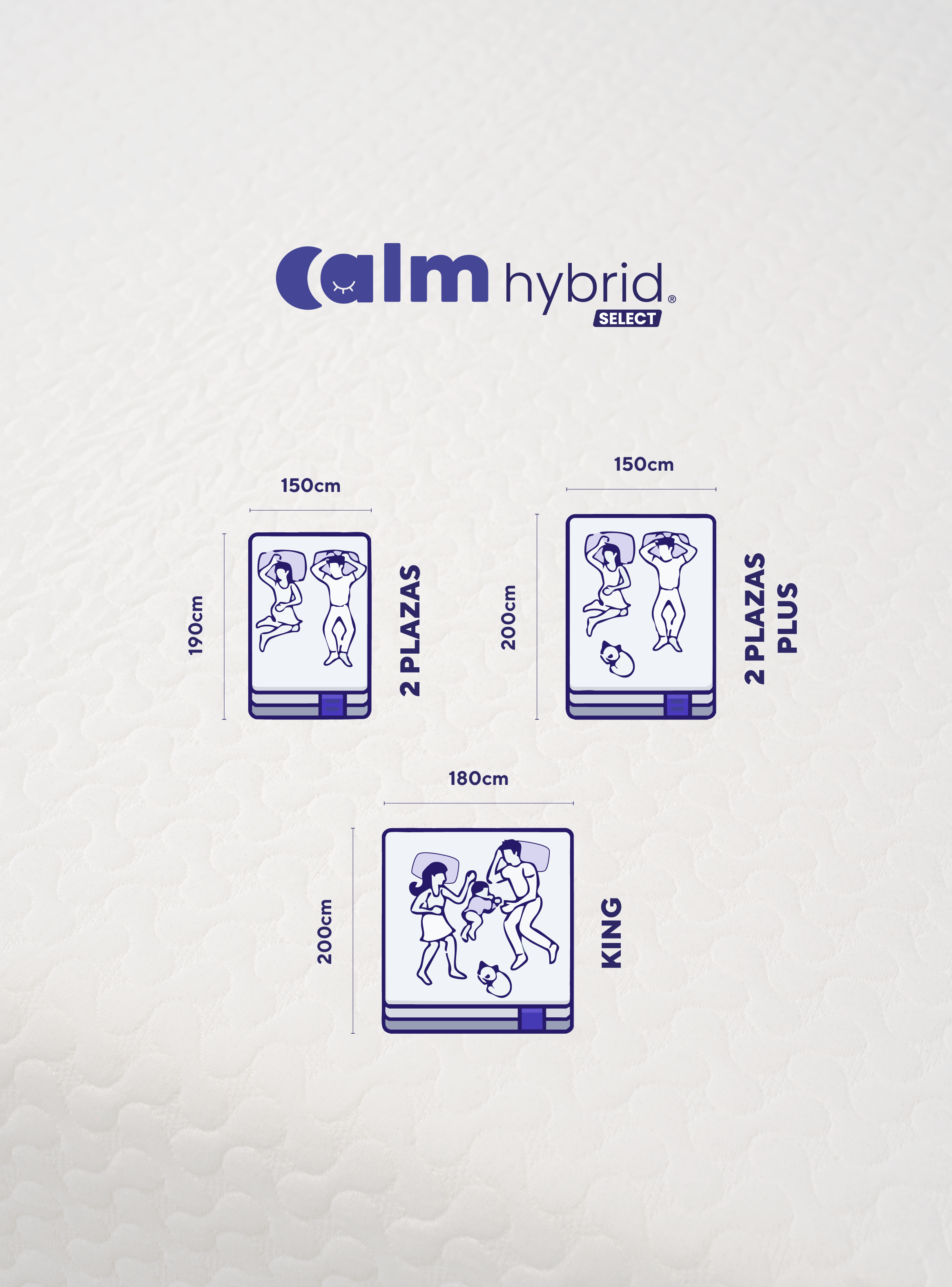Colchón Calm Hybrid Select 2 Plazas-4