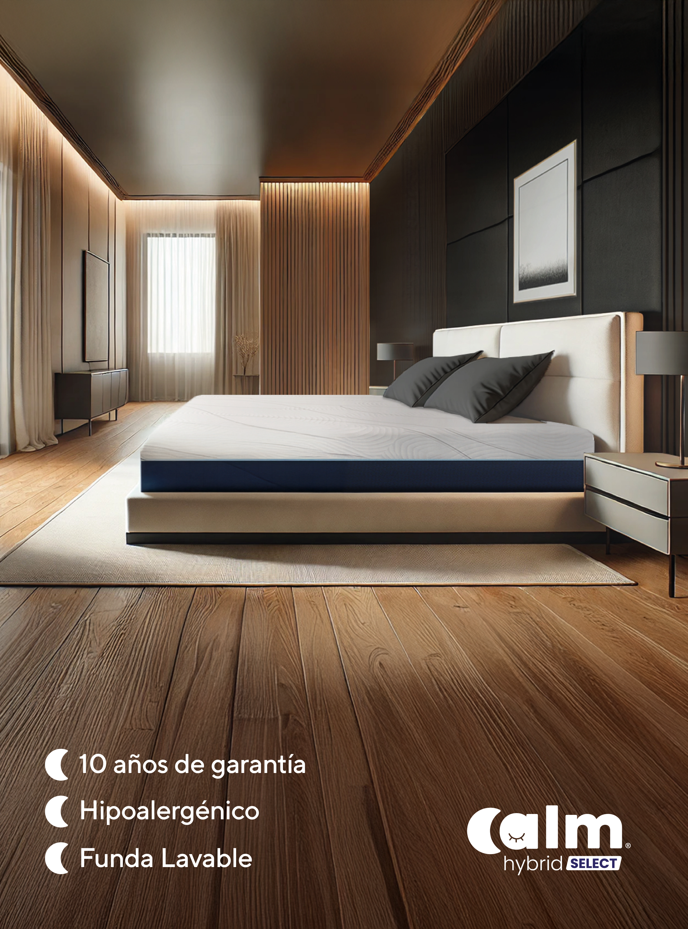 Colchón Calm Hybrid Select 2 Plazas-5