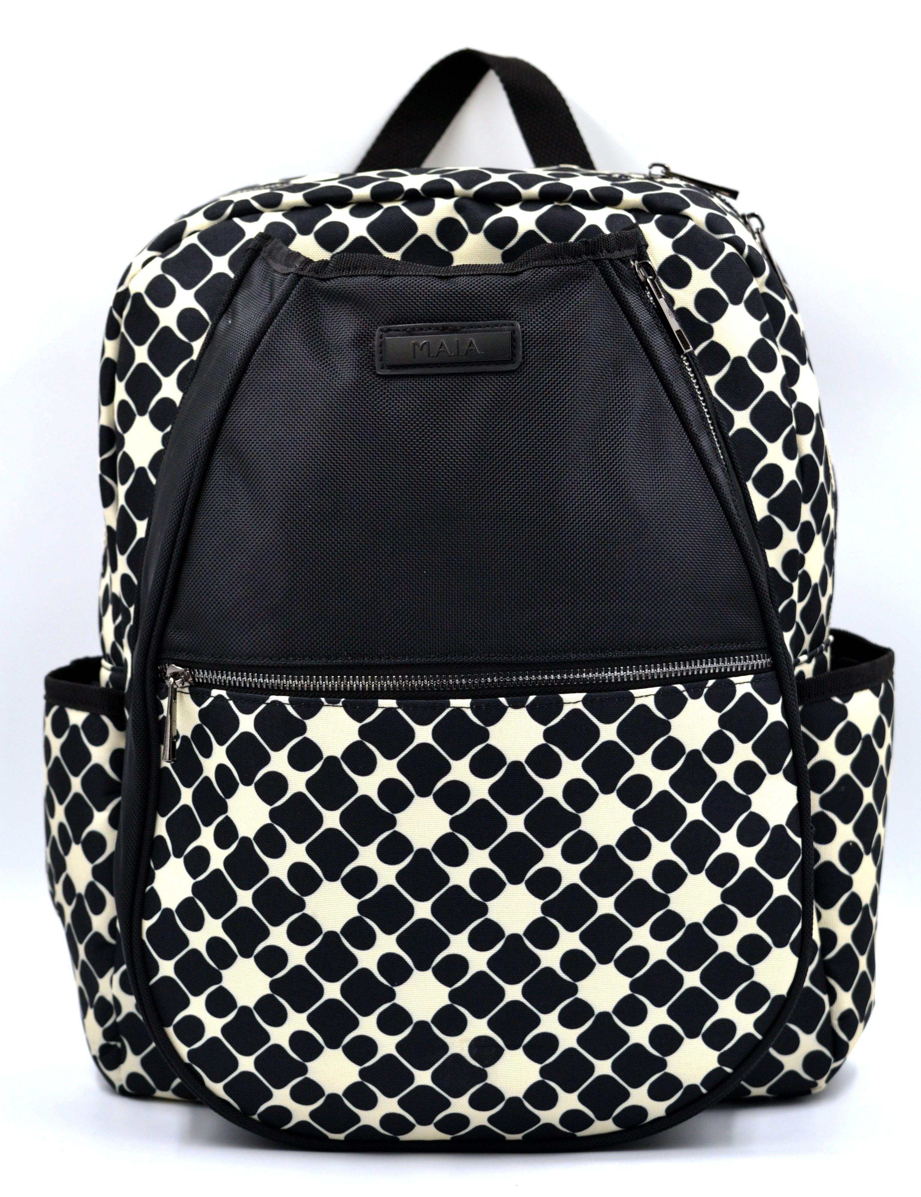 Mochila de Padel/Tennis Geo Ecru y Negro-0