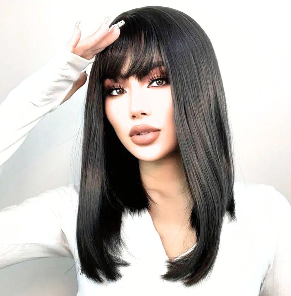 Peluca Natural Flequillo-0