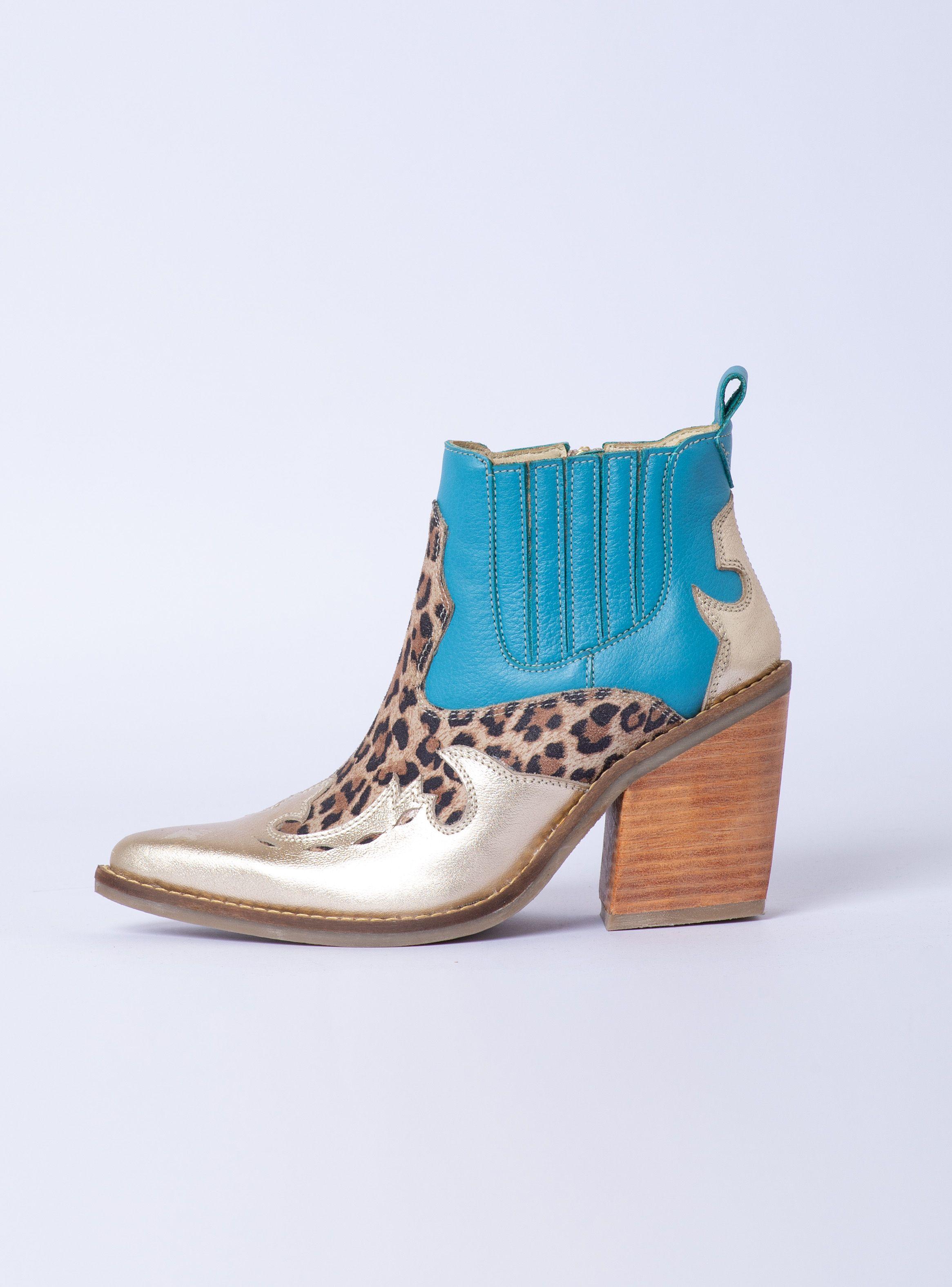 Botin Alma Calipso Plata Print Exotica-5