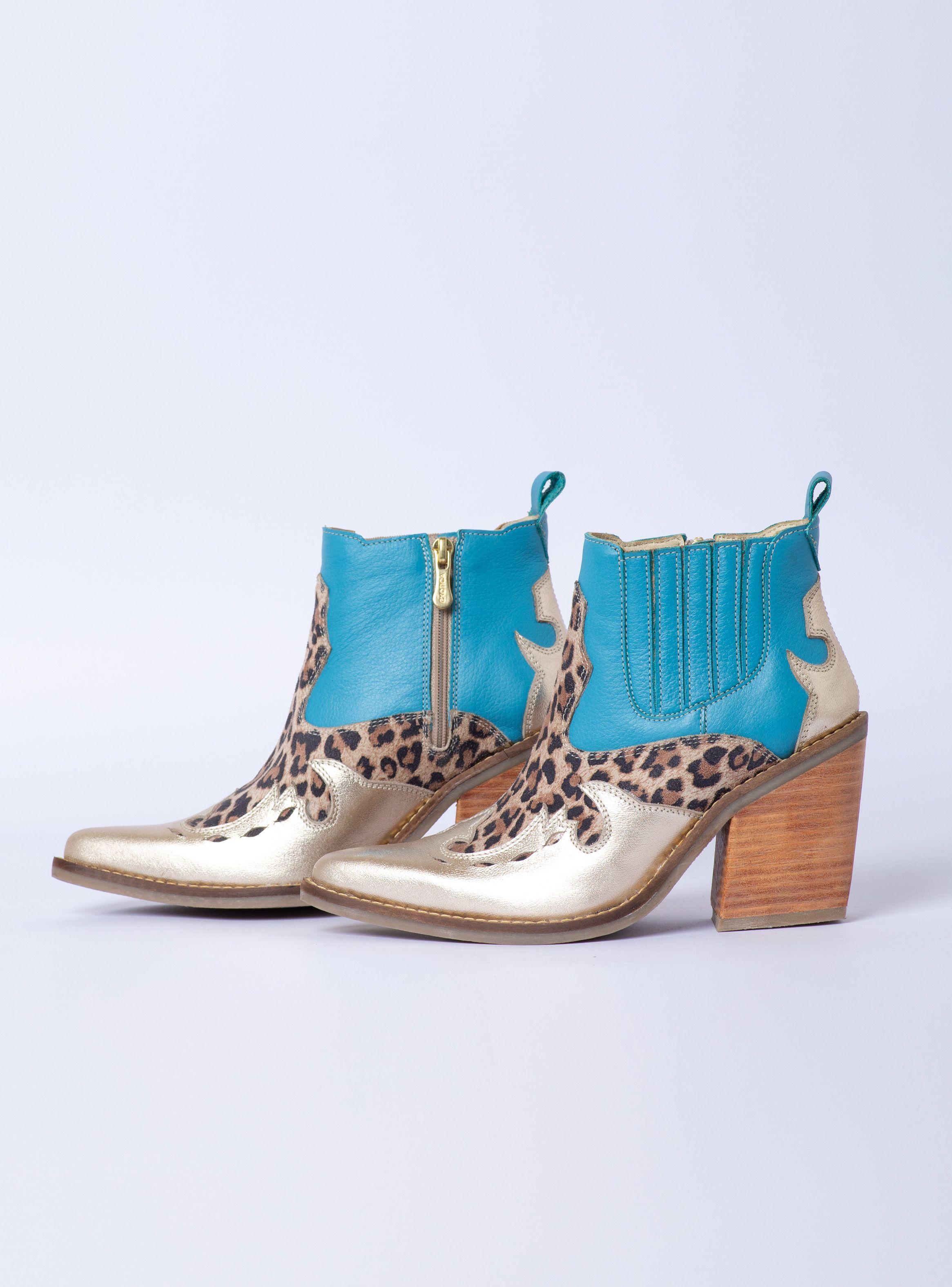 Botin Alma Calipso Plata Print Exotica-6