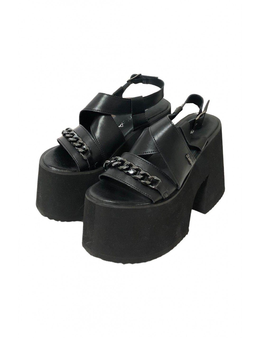 Sandalias Italia Negro Exotica-3