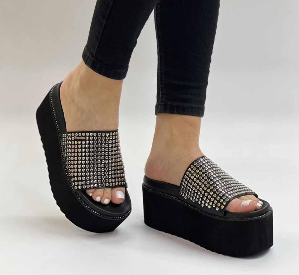 Sandalias Pia Negro Exotica-0