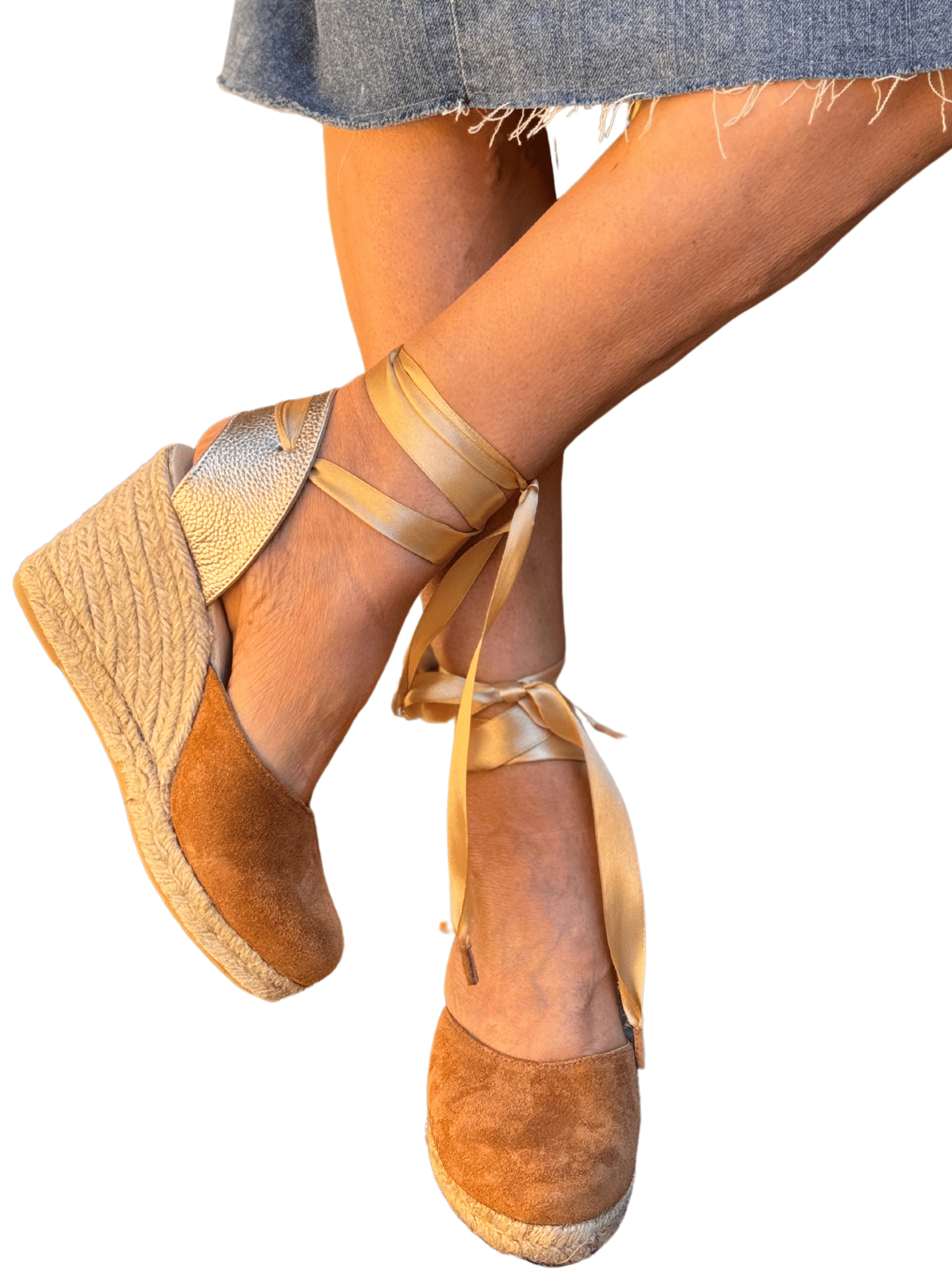 Sandalia Betty Visón/Dorado Exotica-1