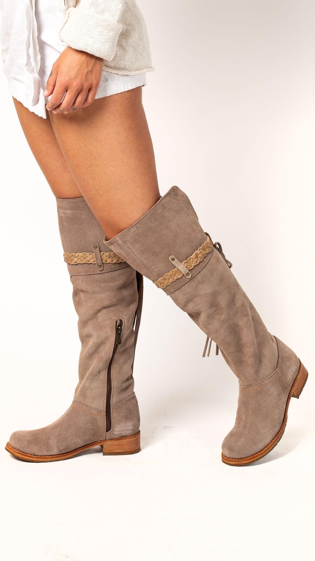 Bota Bucanera Jocelyn Reno Taupe Exotica-0
