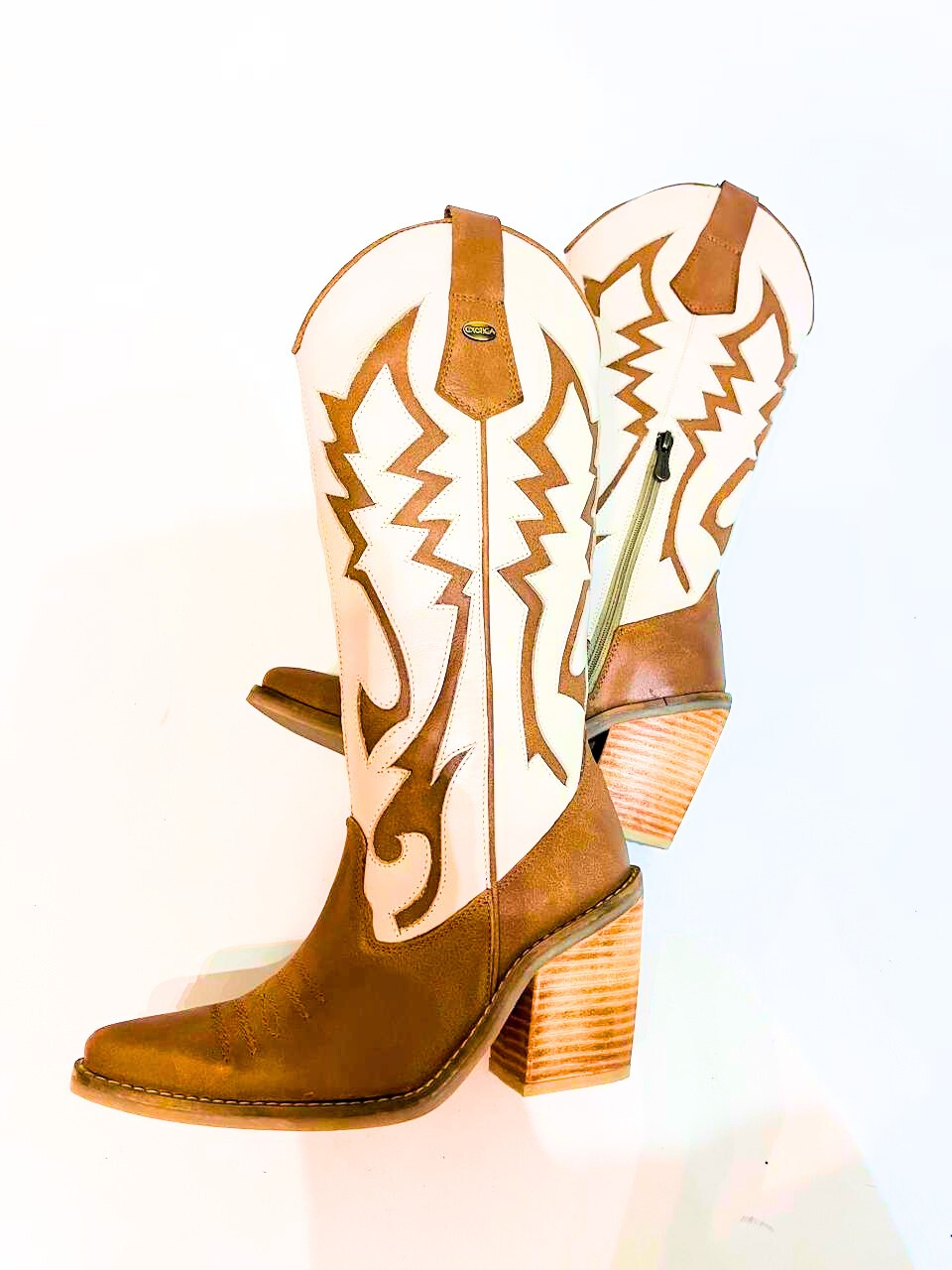 Bota Gina Canela Hueso Exotica-2