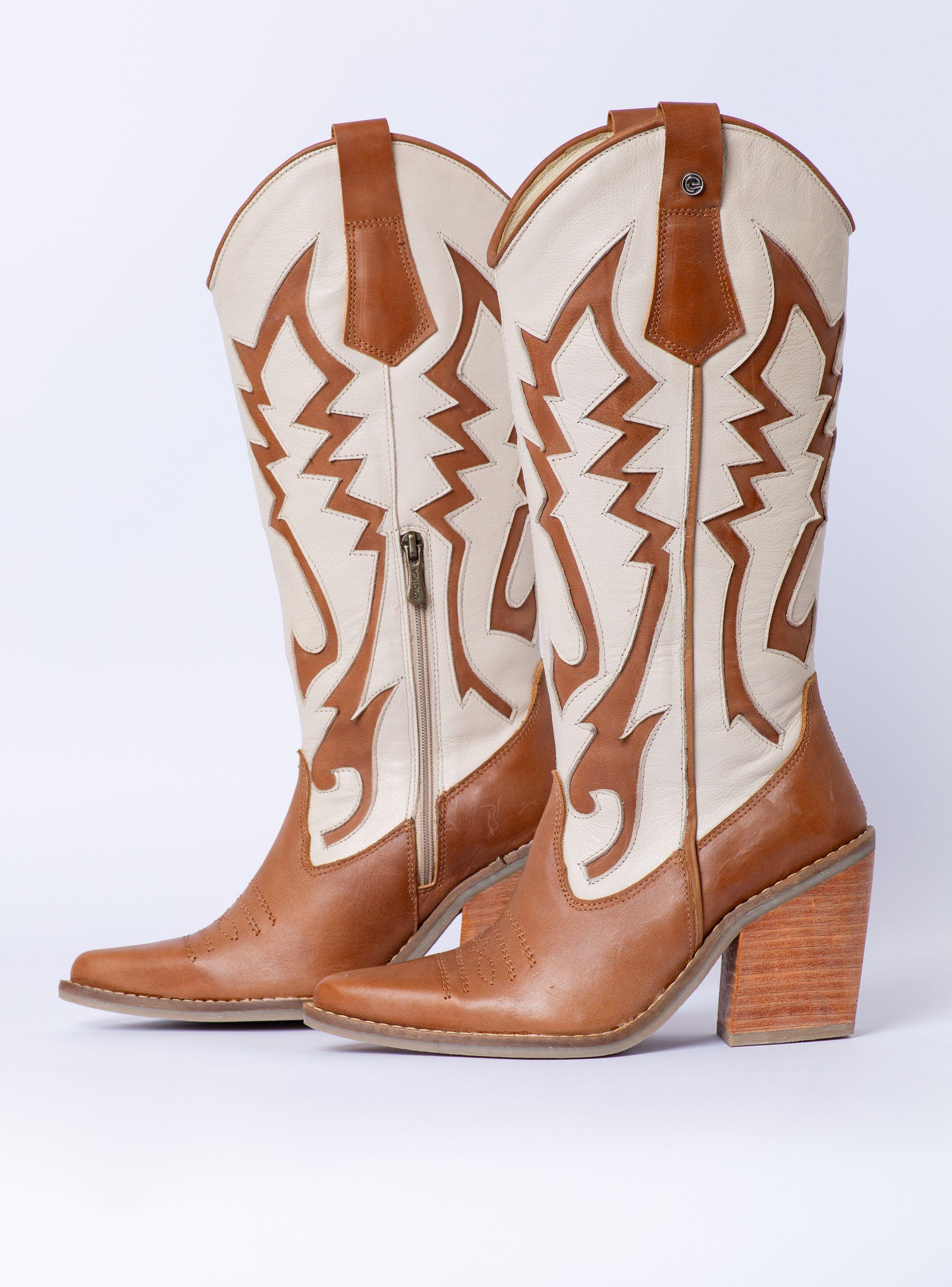 Bota Gina Canela Hueso Exotica-4