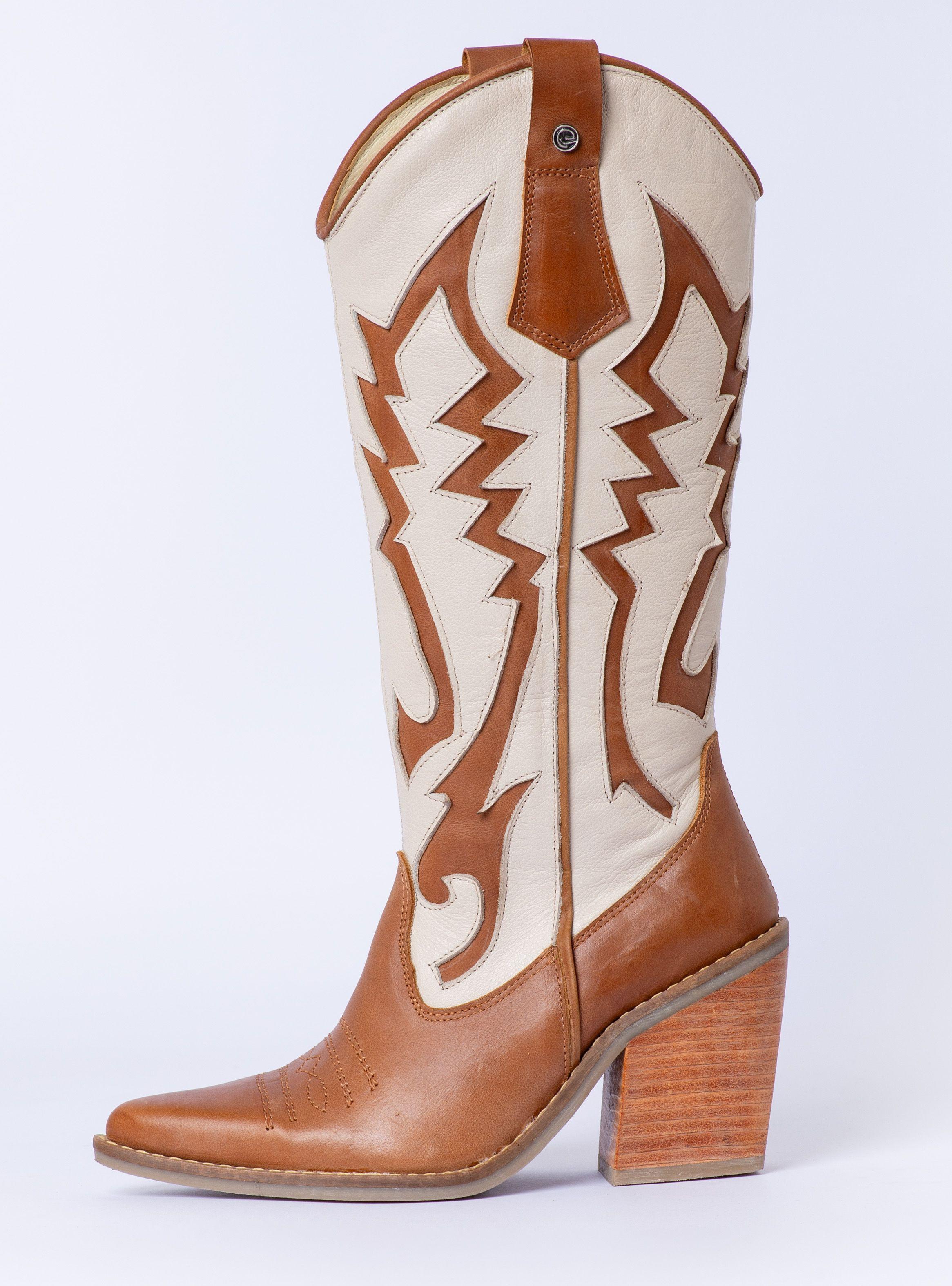 Bota Gina Canela Hueso Exotica-3