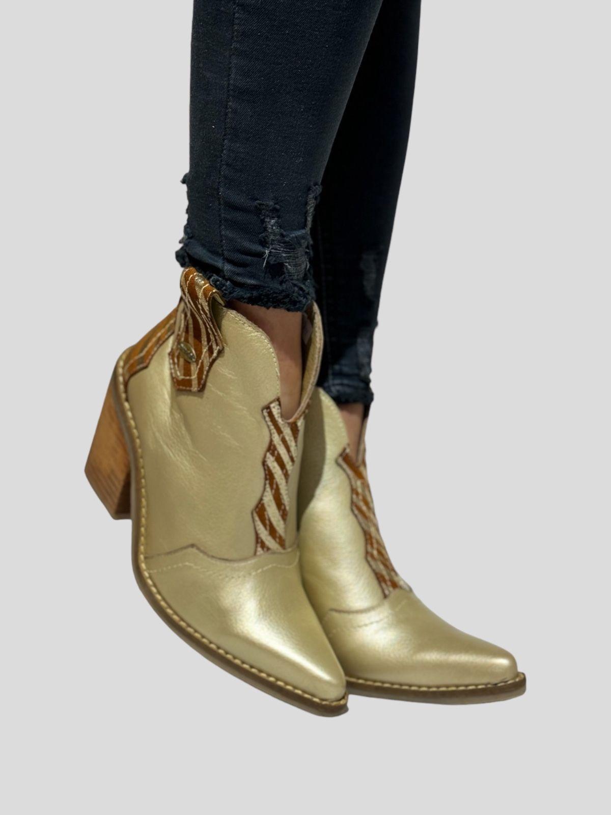 Botin Ambar Dorado Exotica-0