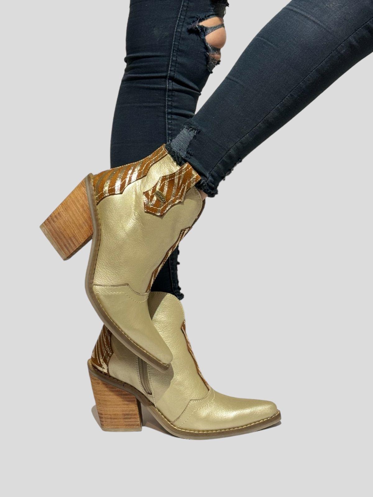 Botin Ambar Dorado Exotica-1