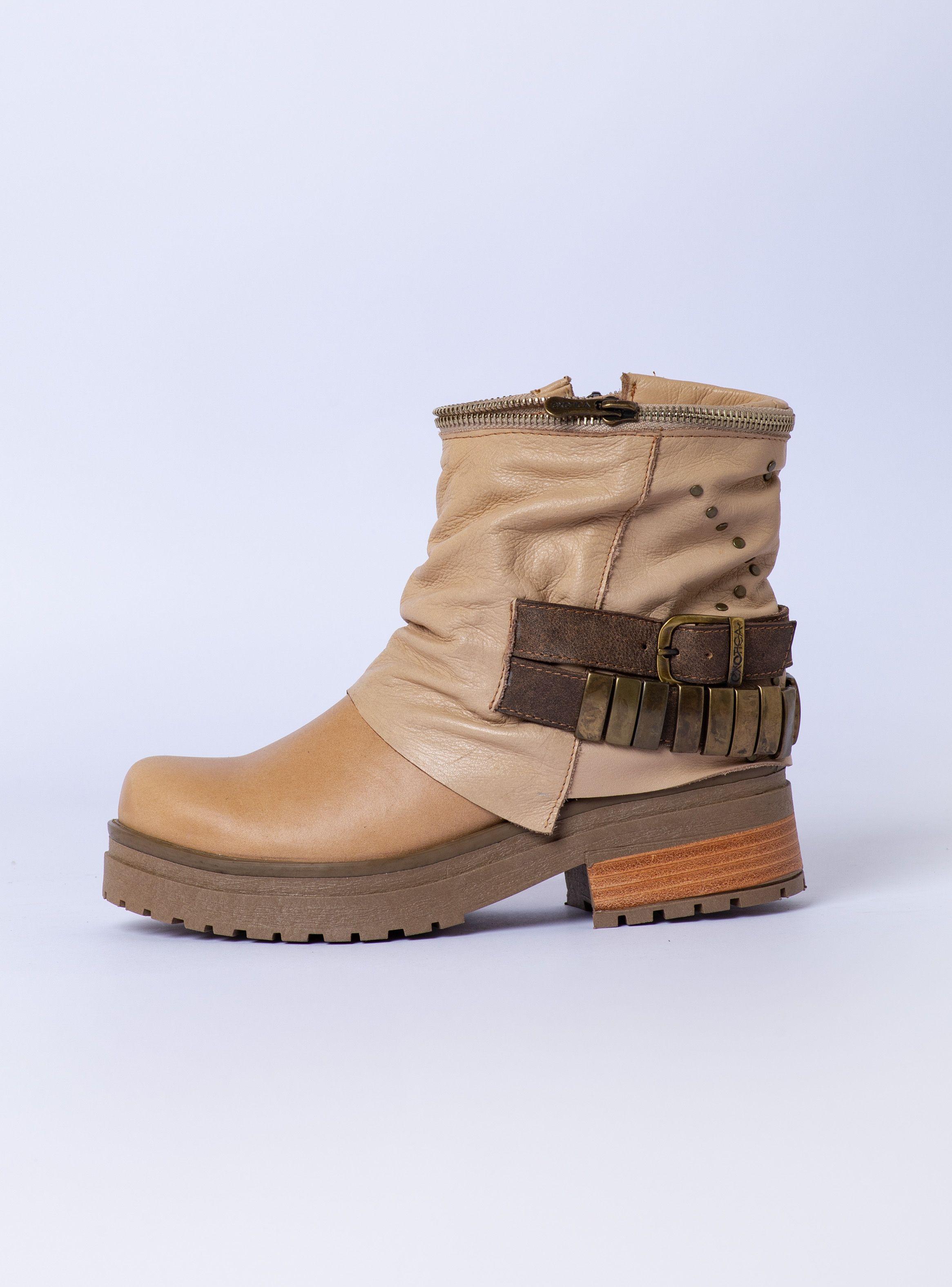 Botin Freda Beige Exotica-4