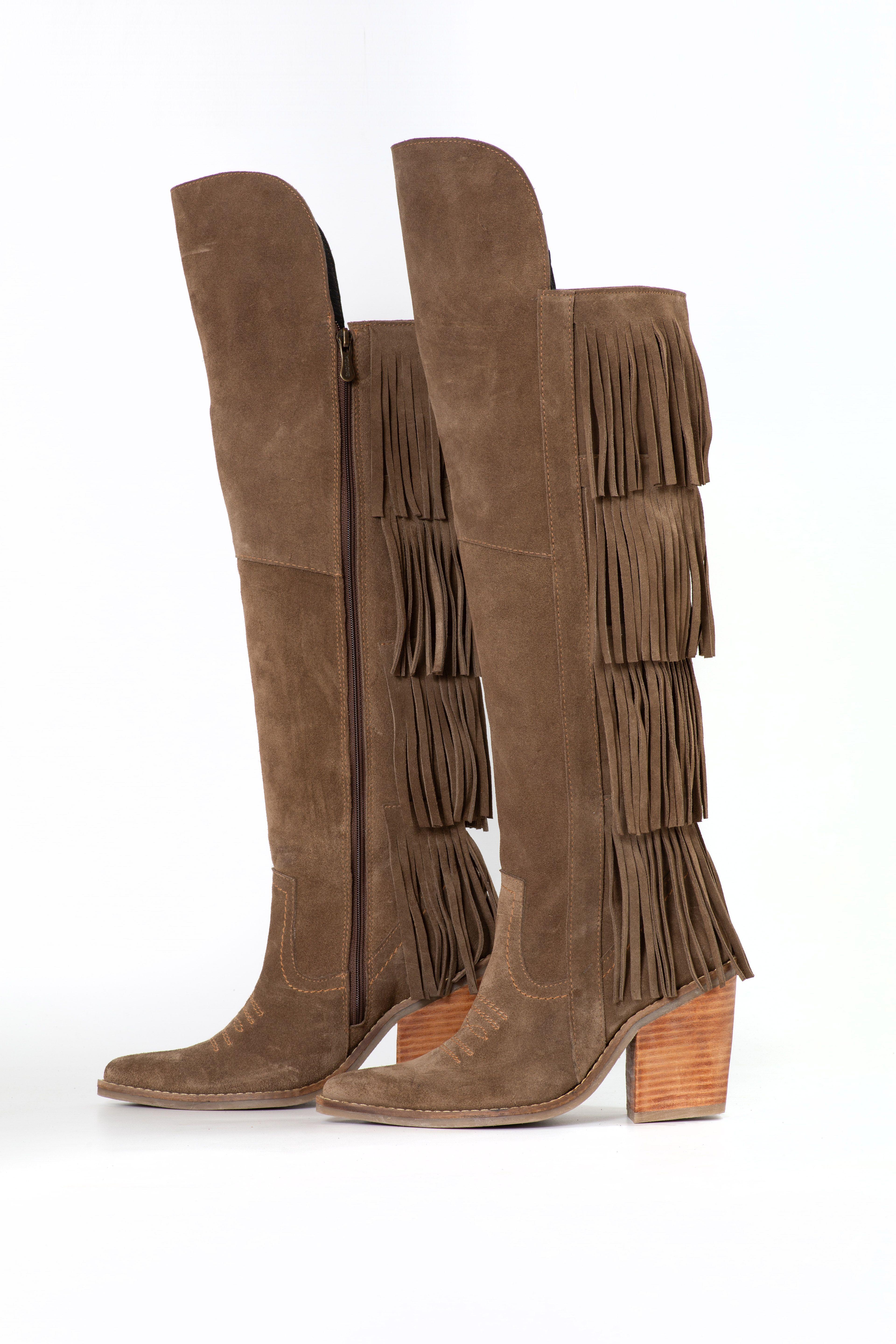 Bota Bucanera Saray Reno Taupe Exotica-2