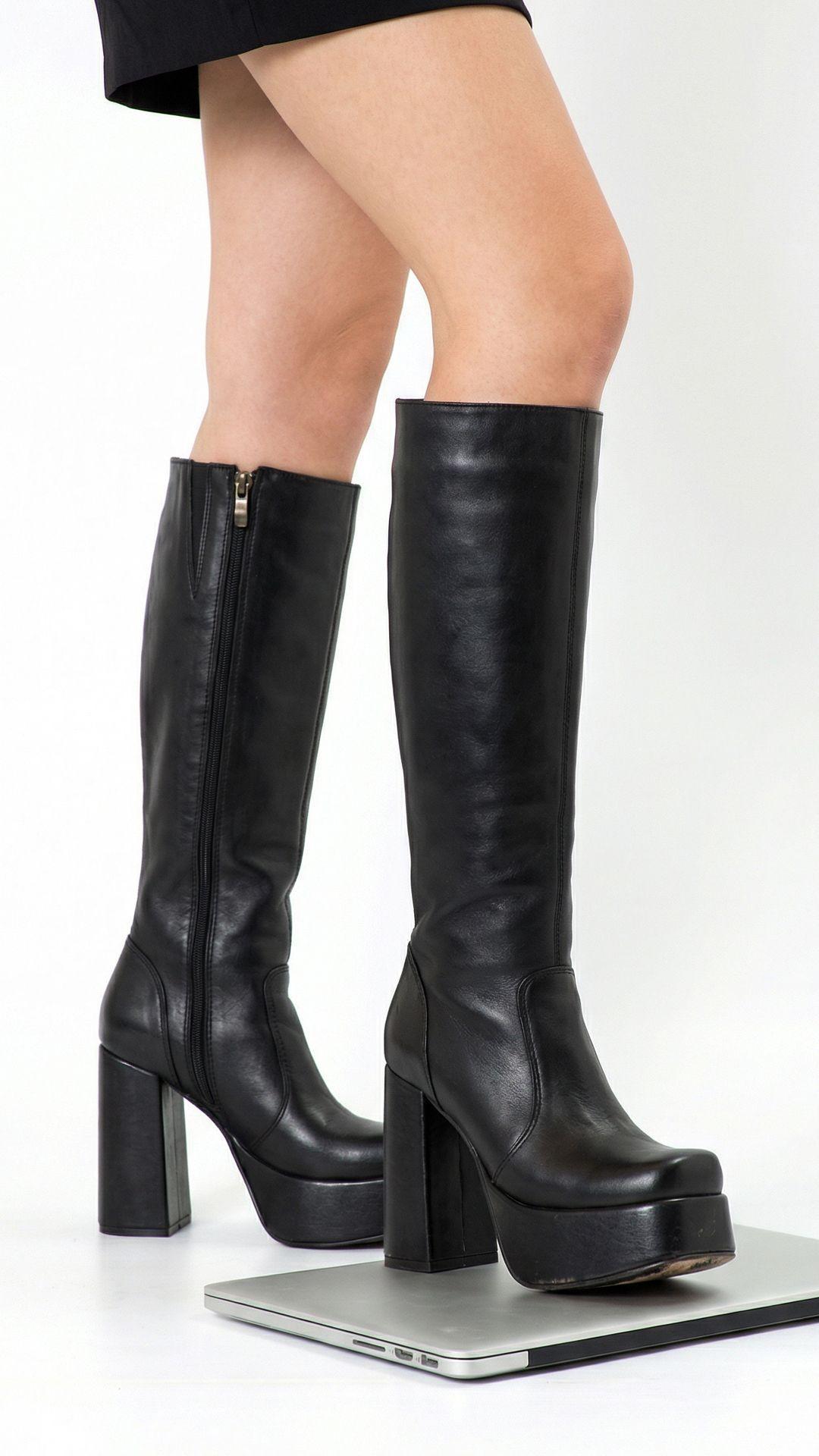Bota Mirella Negro Exotica-0